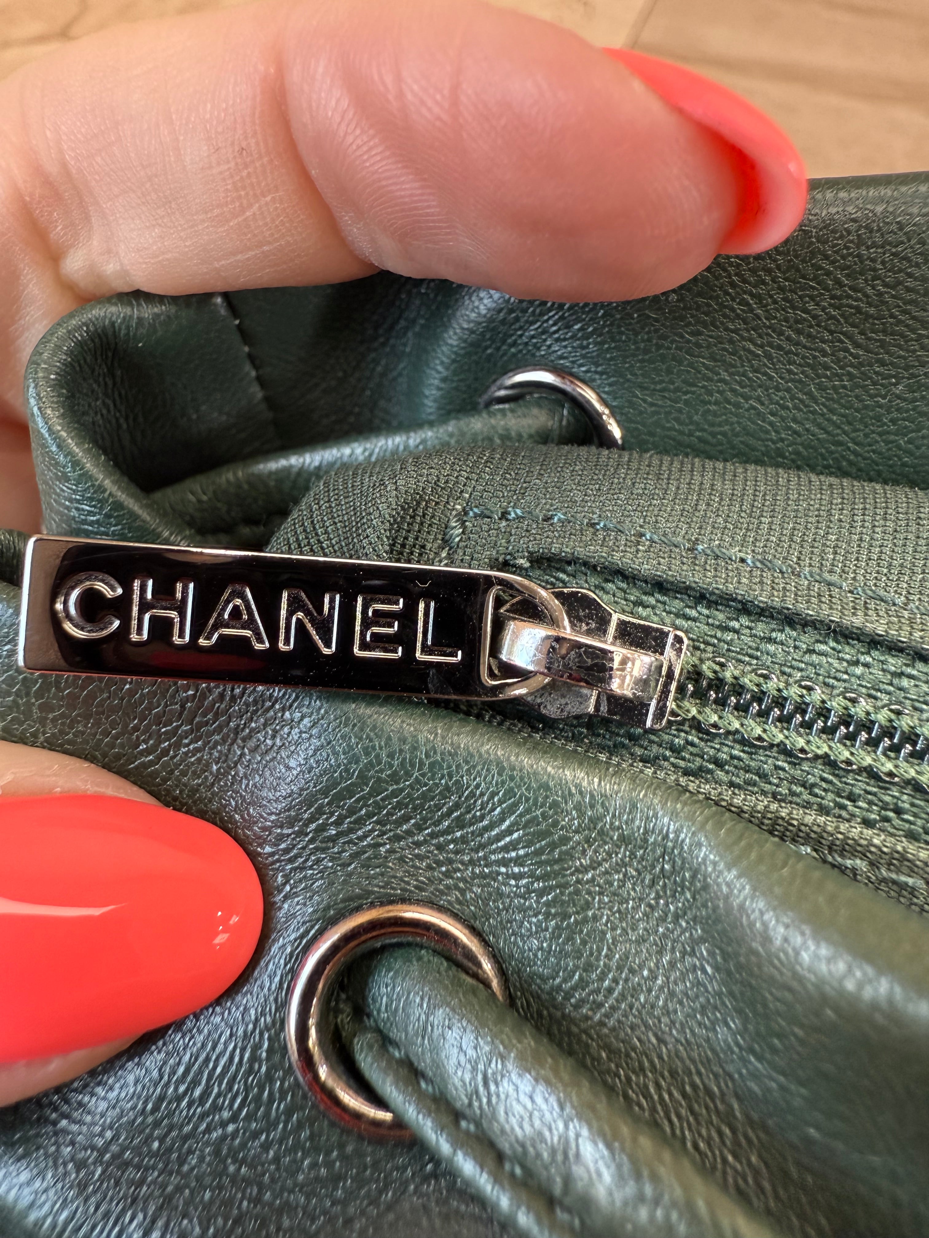 Chanel Green Lambskin Large Urban Spirit Backpack