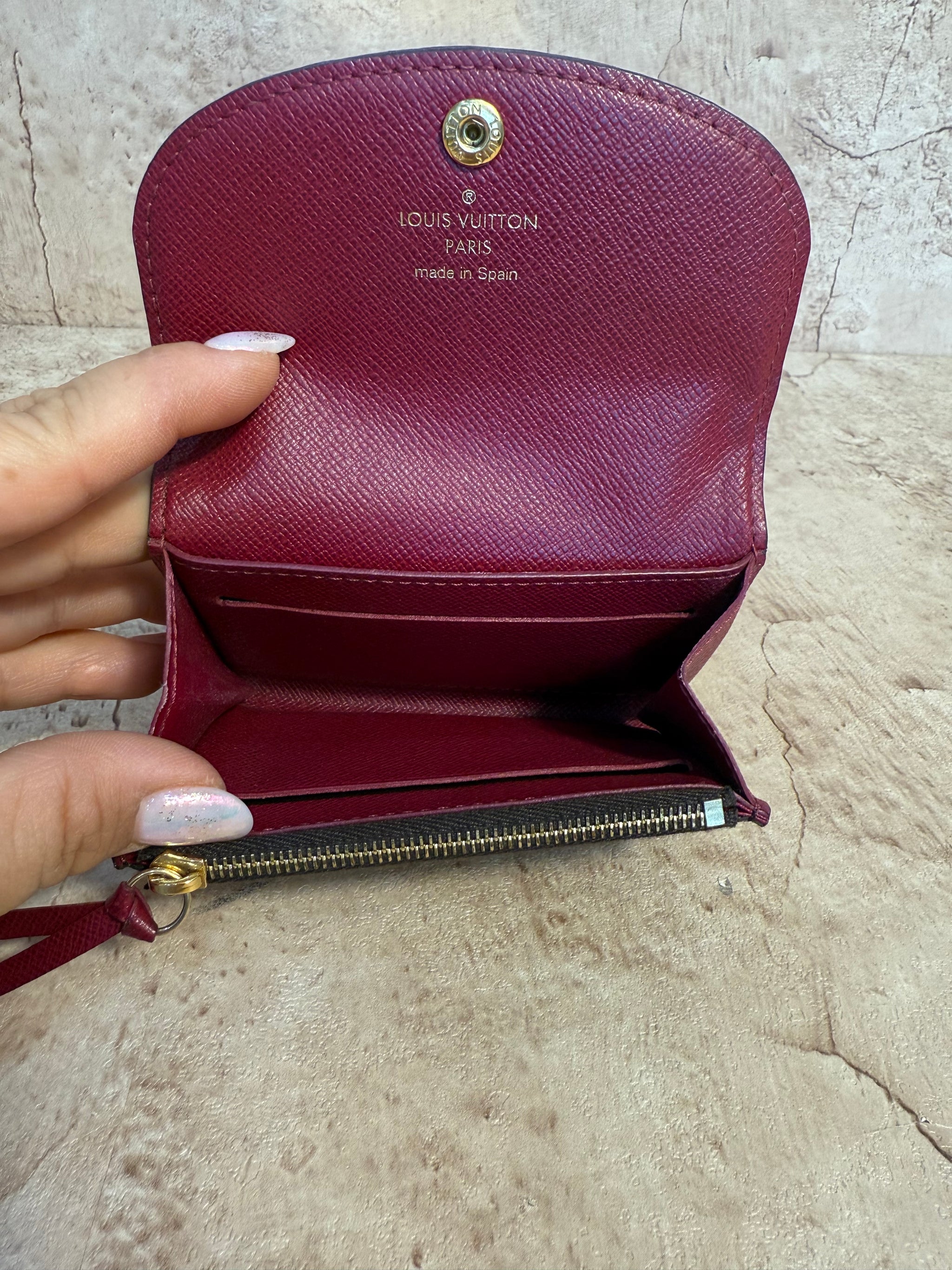 Louis Vuitton Monogram Fuschia Rosalie Wallet