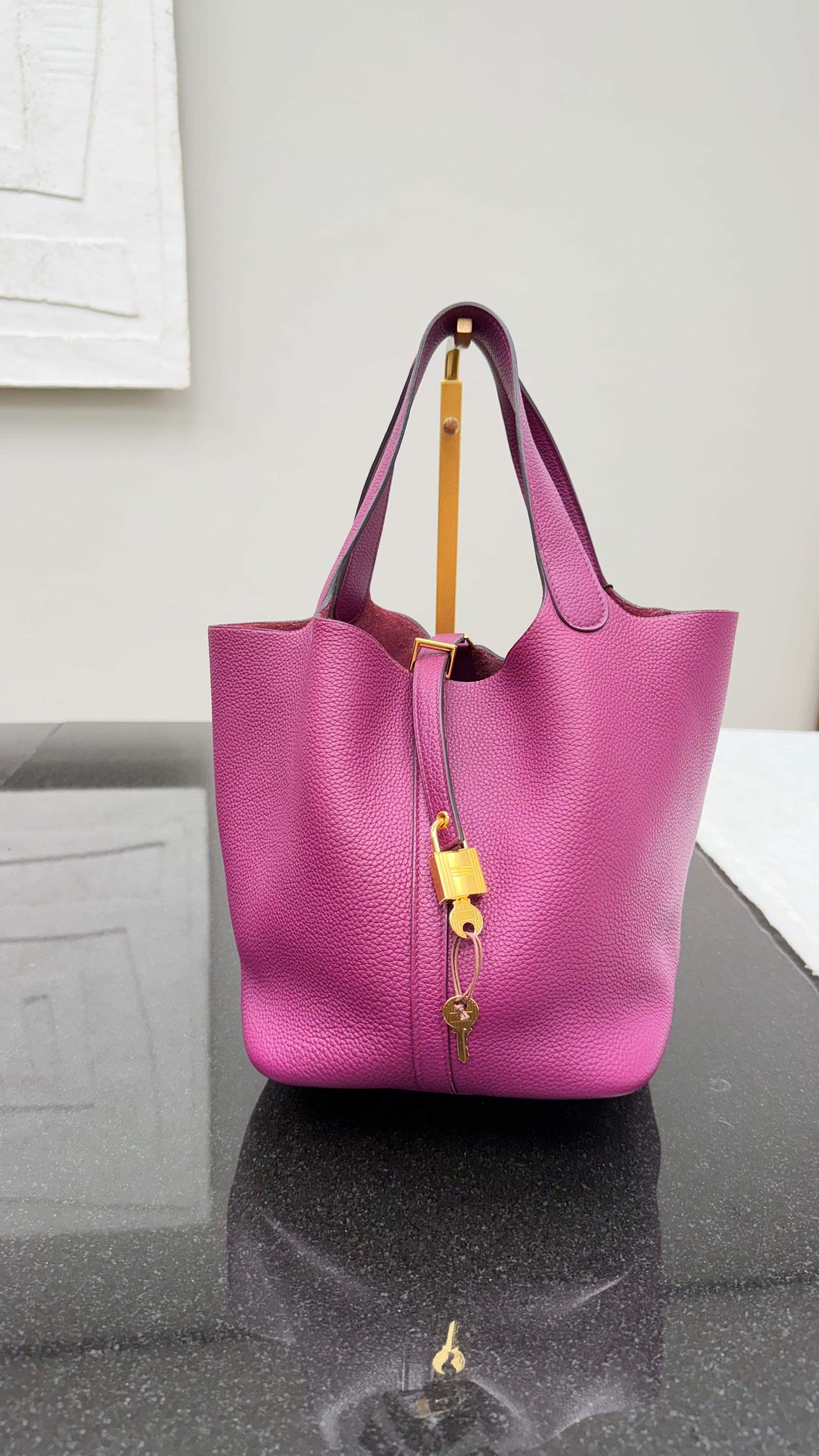 *DONS DROP* Hermes Anemone Taurillon Picotin 22