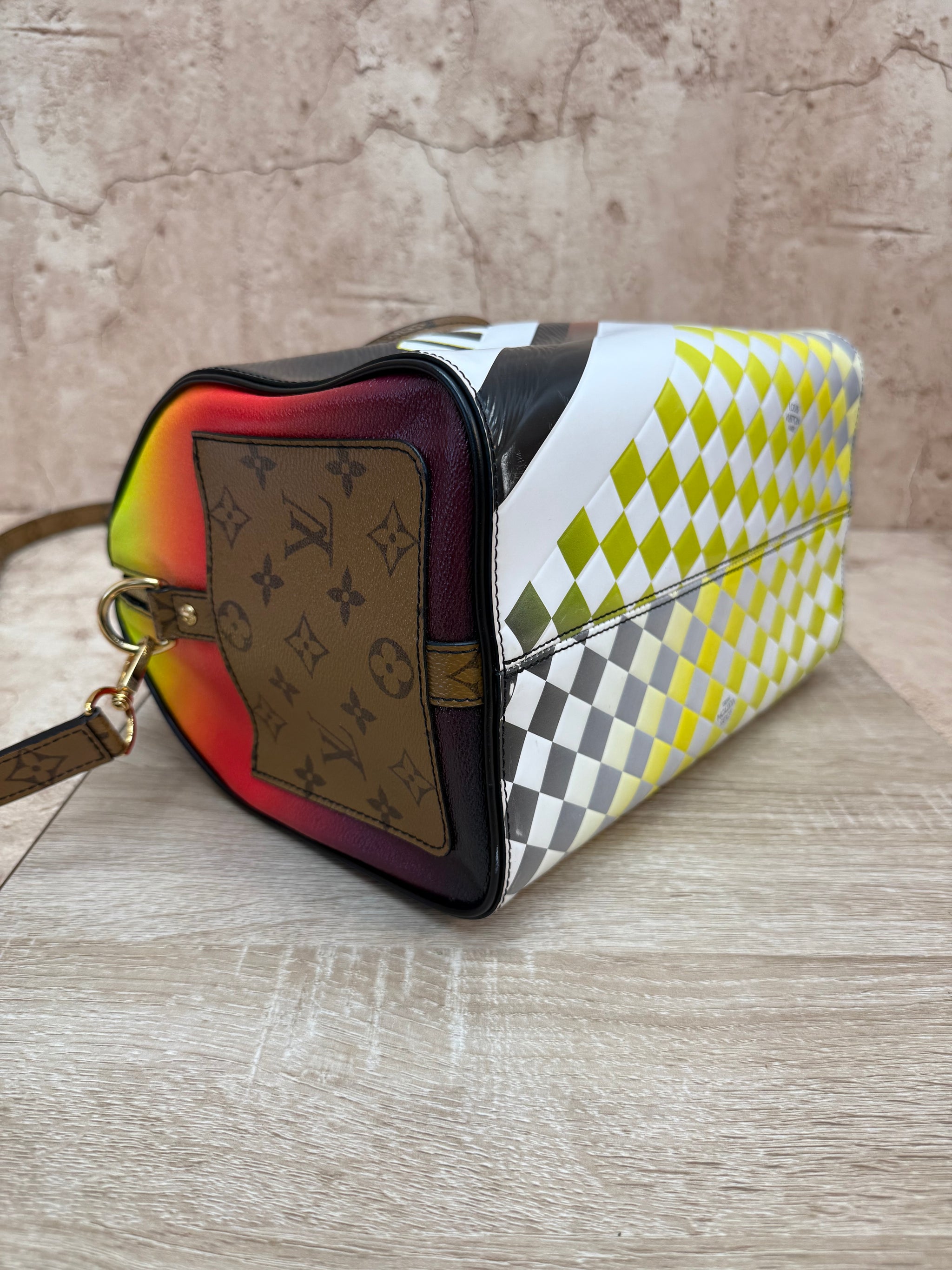 Louis Vuitton Limited Edition Race Epi Speedy Bandouliere 30