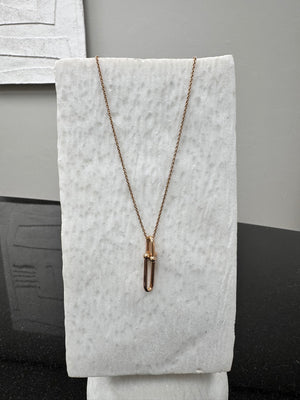 Tiffany & Co. Rose Gold Tone Link Pendant Necklace