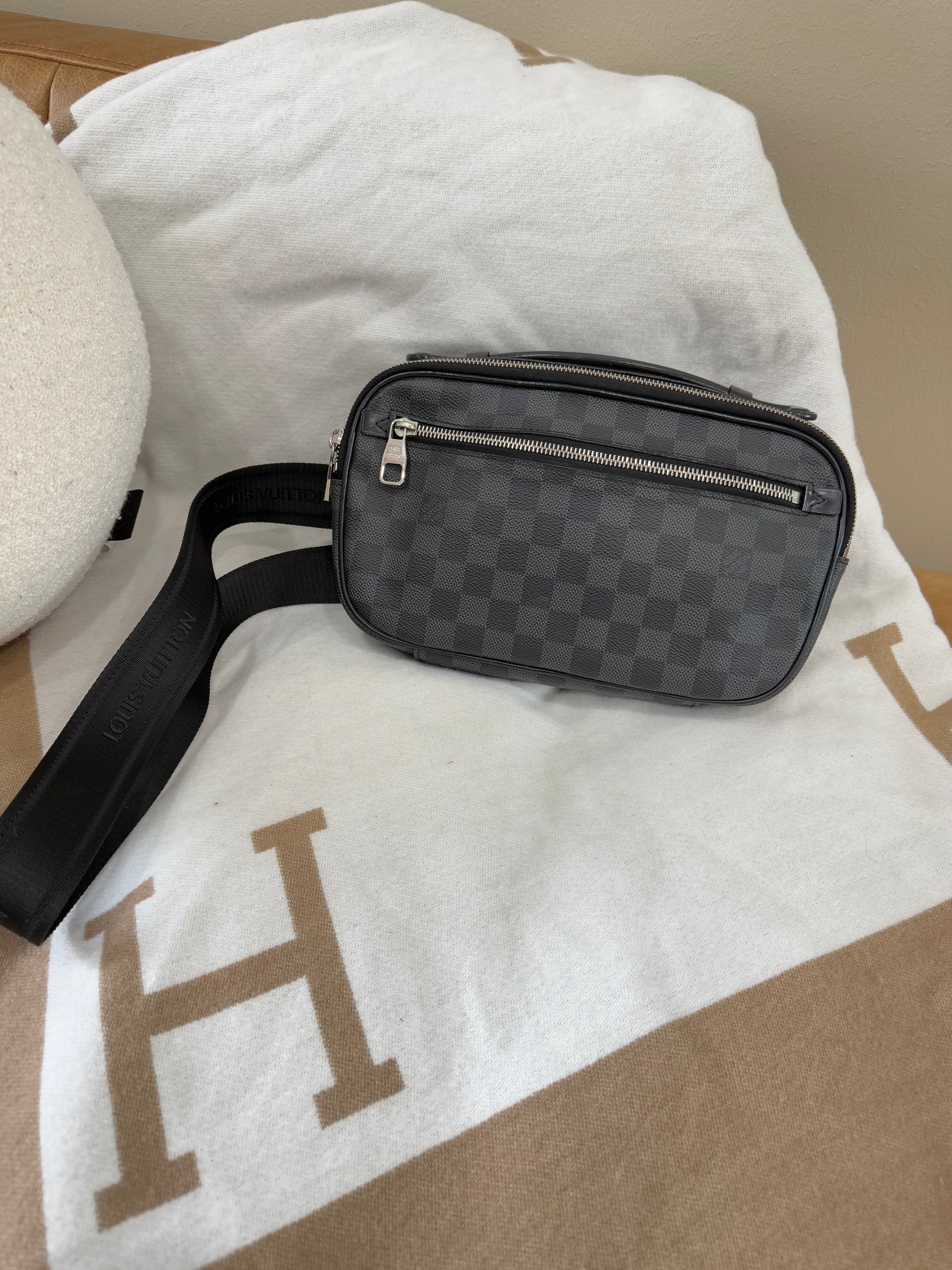 Louis Vuitton Damier Graphite Ambler Bumbag