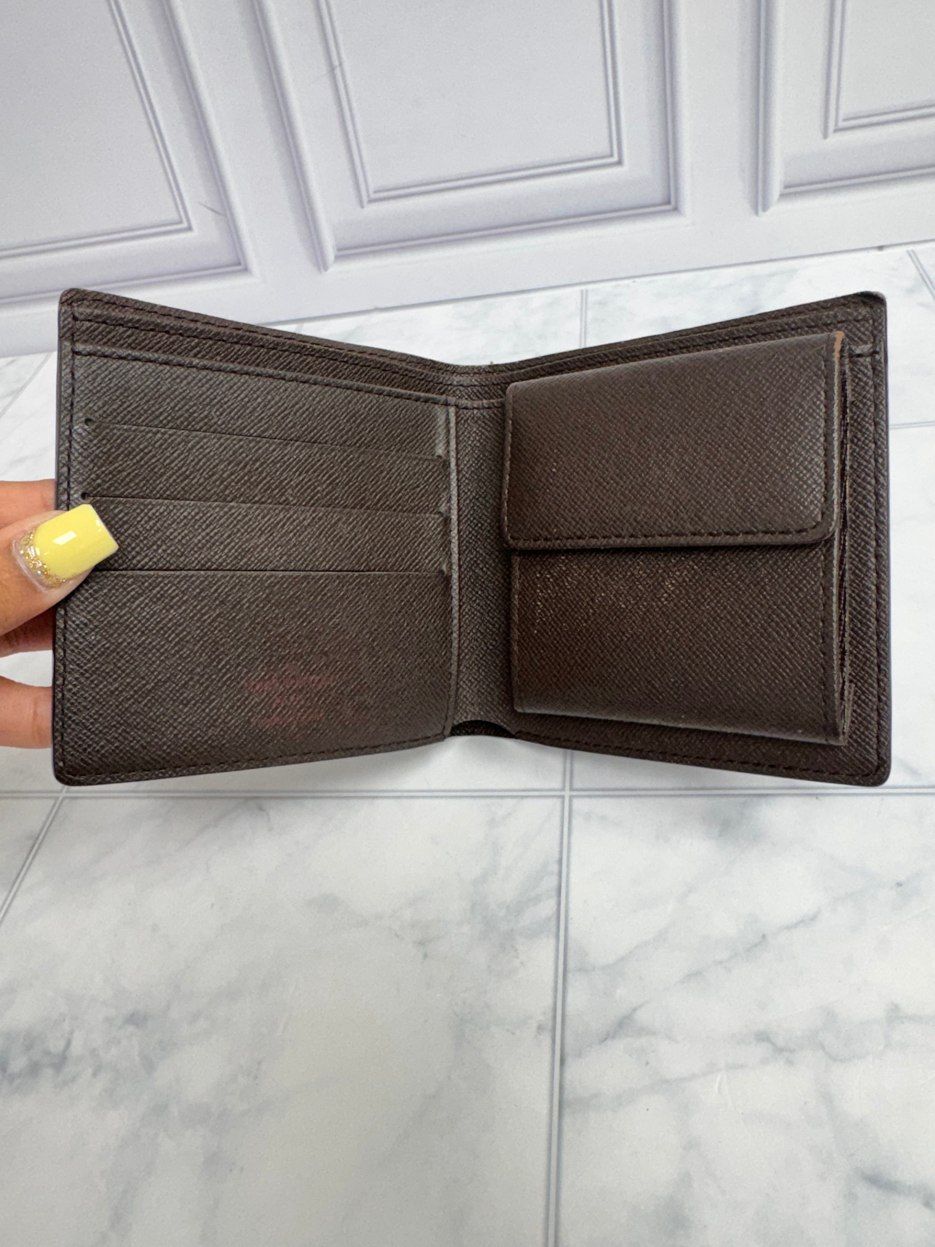 Louis Vuitton Damier Ebene Bifold Compact Wallet