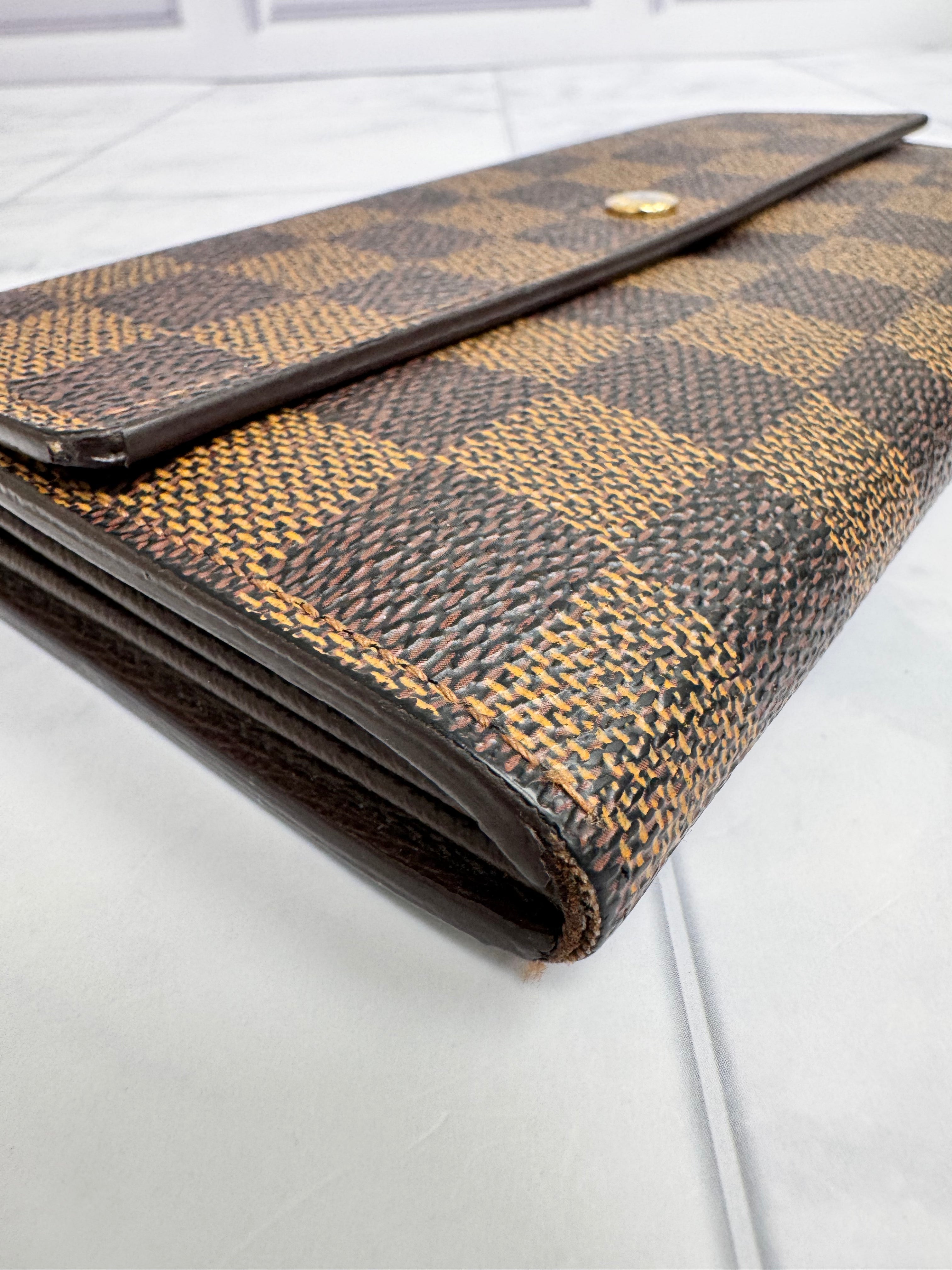 Louis Vuitton Damier Ebene Sarah Wallet