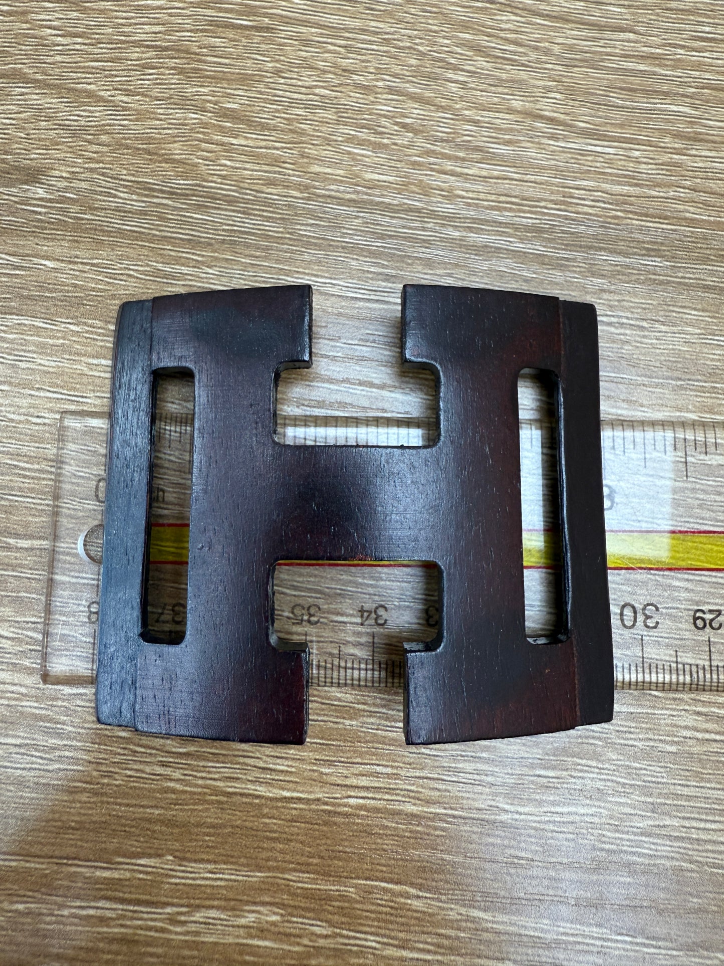 Hermes Dark Wooden H Scarf Holder