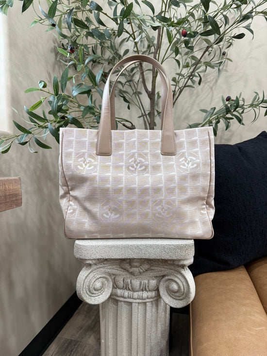 Chanel Beige Travel Line Tote Bag