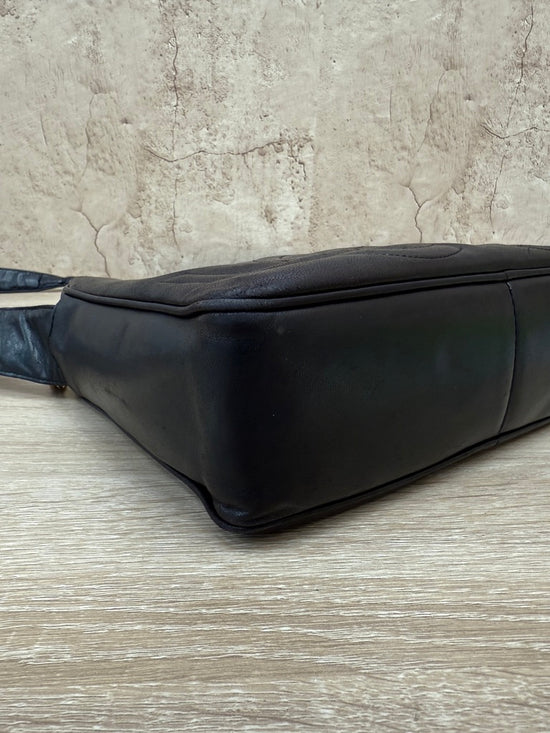 Chanel Black Lambskin Triple CC Tassel Camera Bag