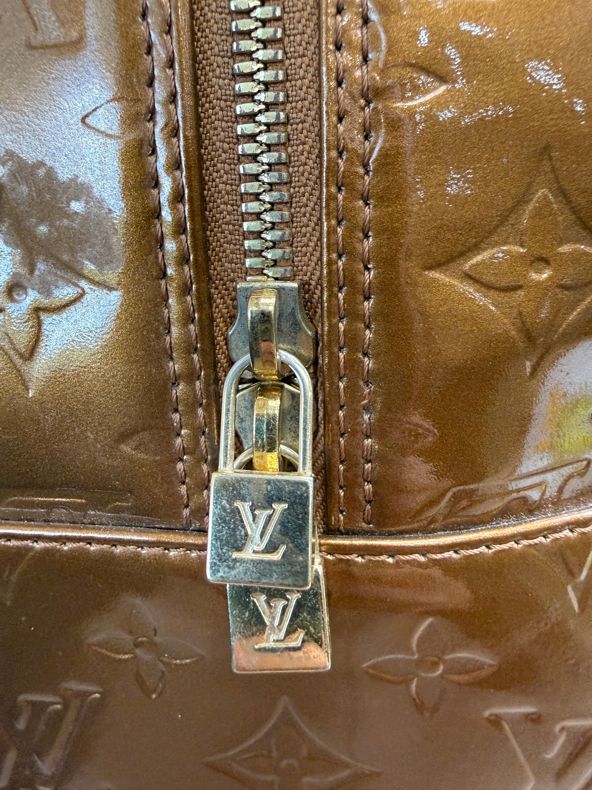 Louis Vuitton Bronze Vernis Tompkins Bag