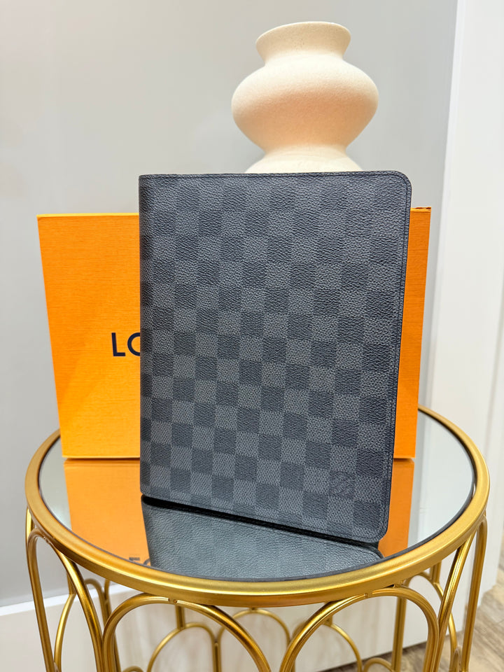 Louis Vuitton Damier Graphite Notebook Cover & Passport Holder