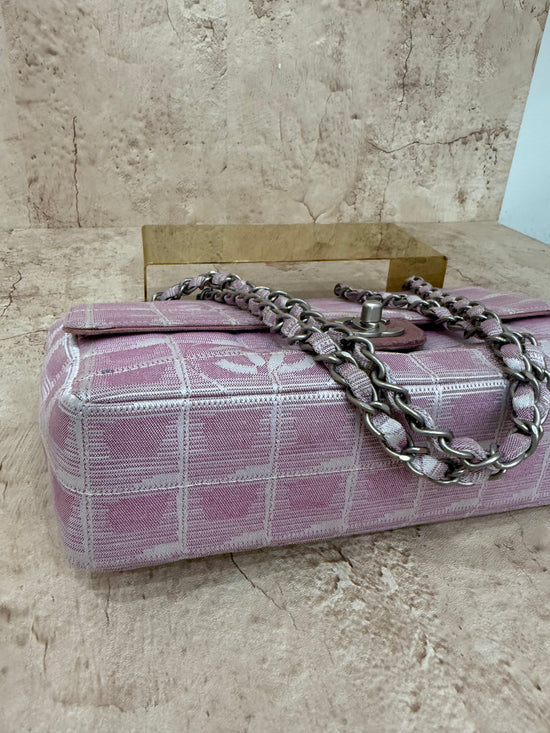 Chanel Pink Travel Line Medium Single Flap