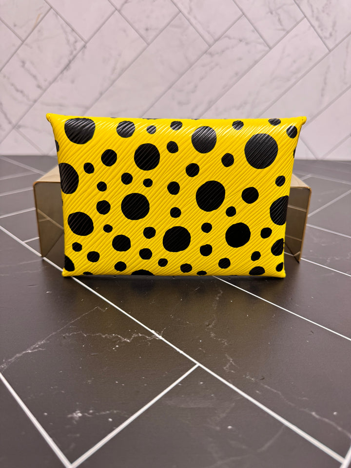 BRAND NEW- Louis Vuitton x Kusama Yellow Epi Medium Kirigami Pochette