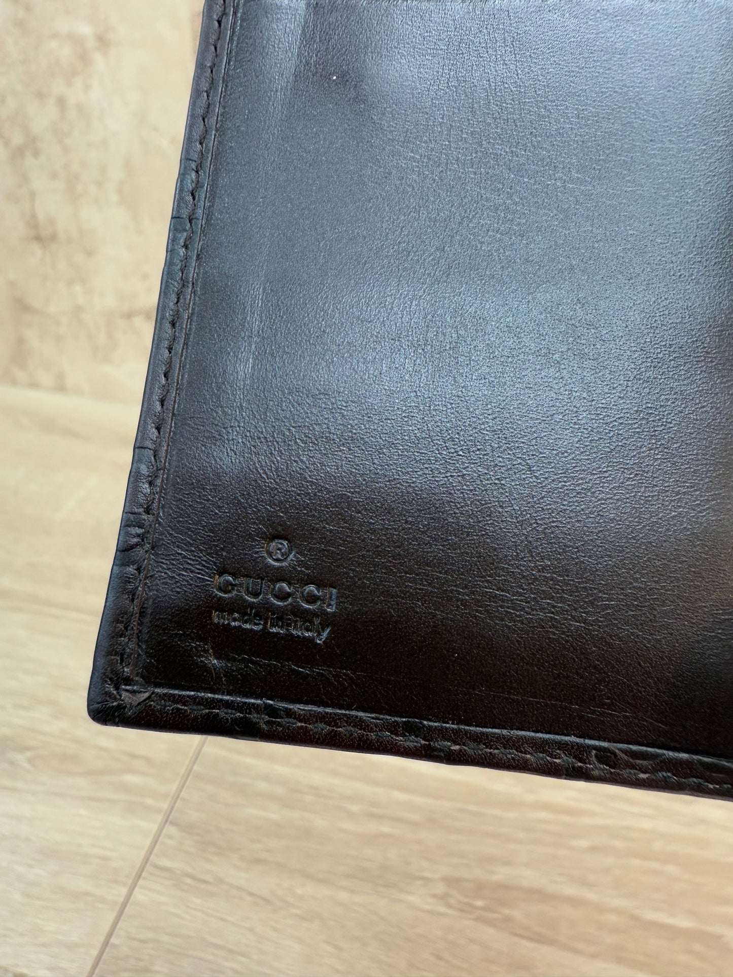 Gucci Brown Guccissima Leather Passport Agenda