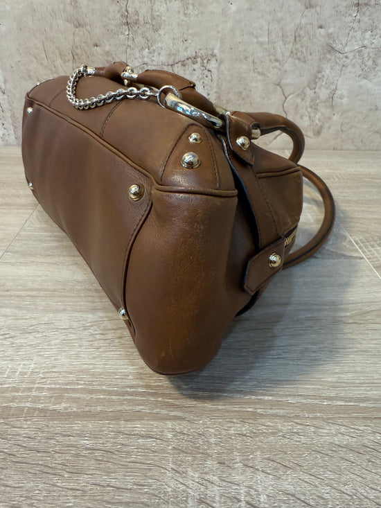 Gucci Brown Leather Horsebit Shoulder Bag