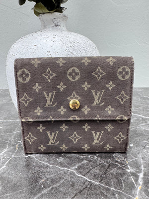 Louis Vuitton Mini Lin Monogram Elise Wallet