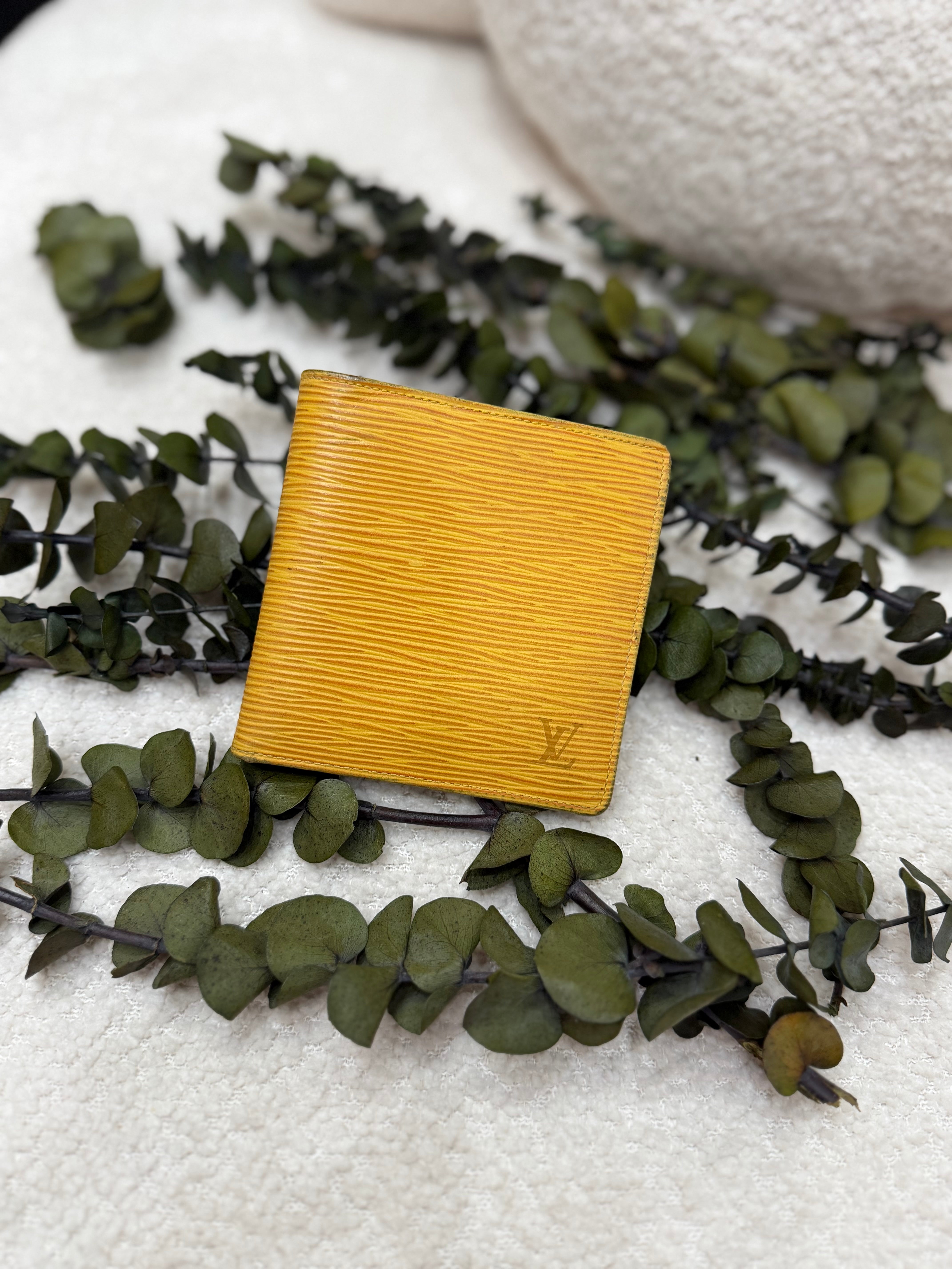 Louis Vuitton Yellow Epi Marco Bifold