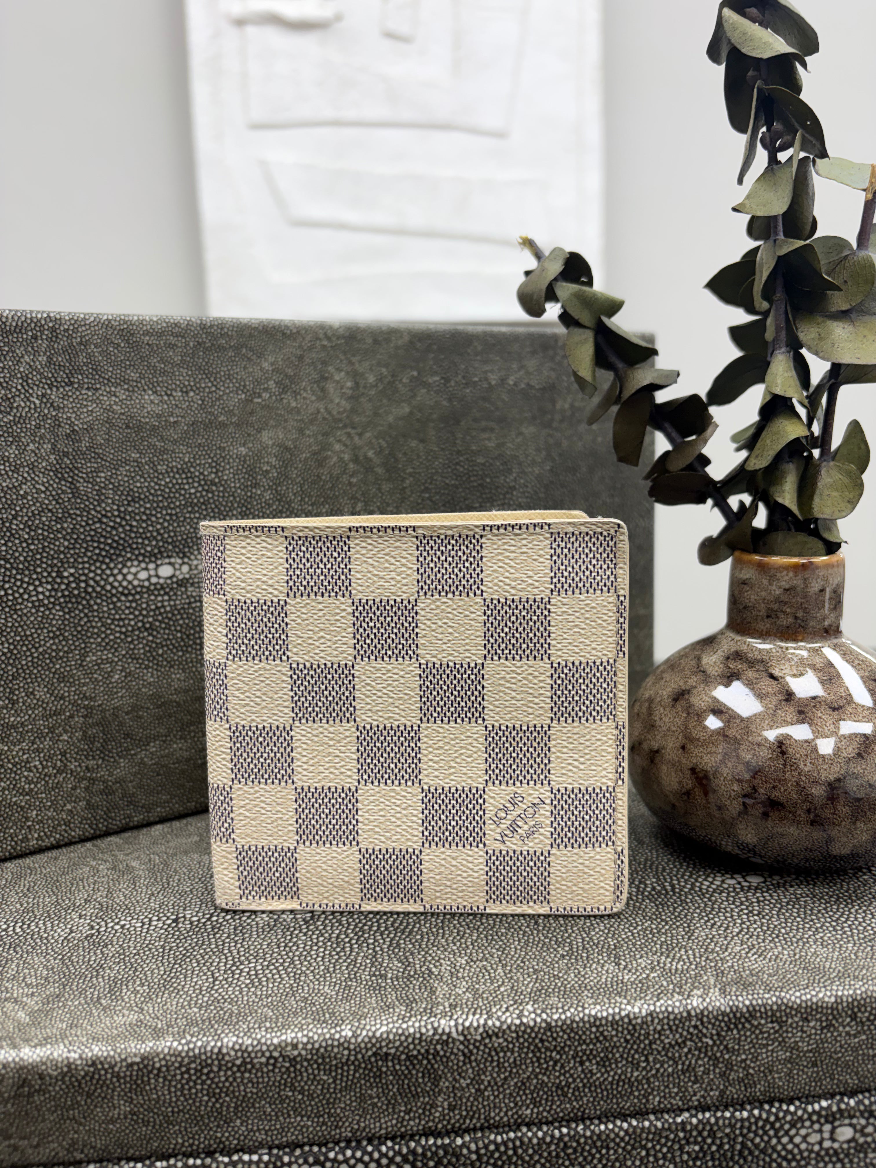 Louis Vuitton Damier Azur Bifold Compact Wallet