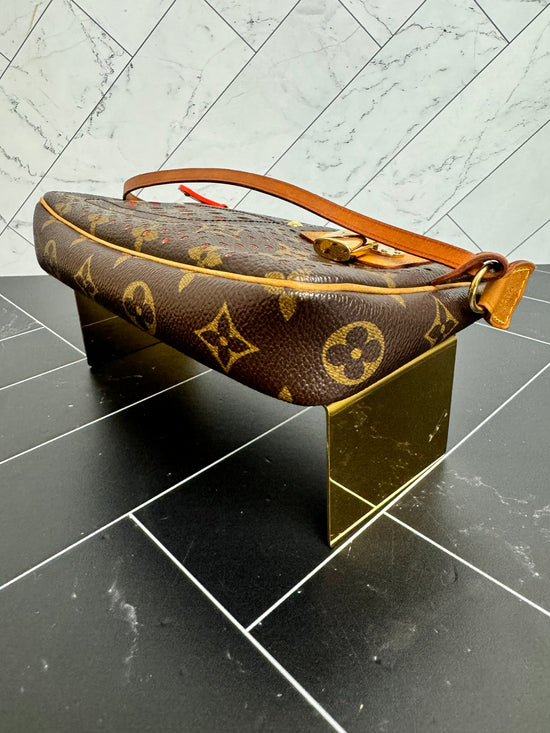 Louis Vuitton Monogram & Orange Perforated Pochette