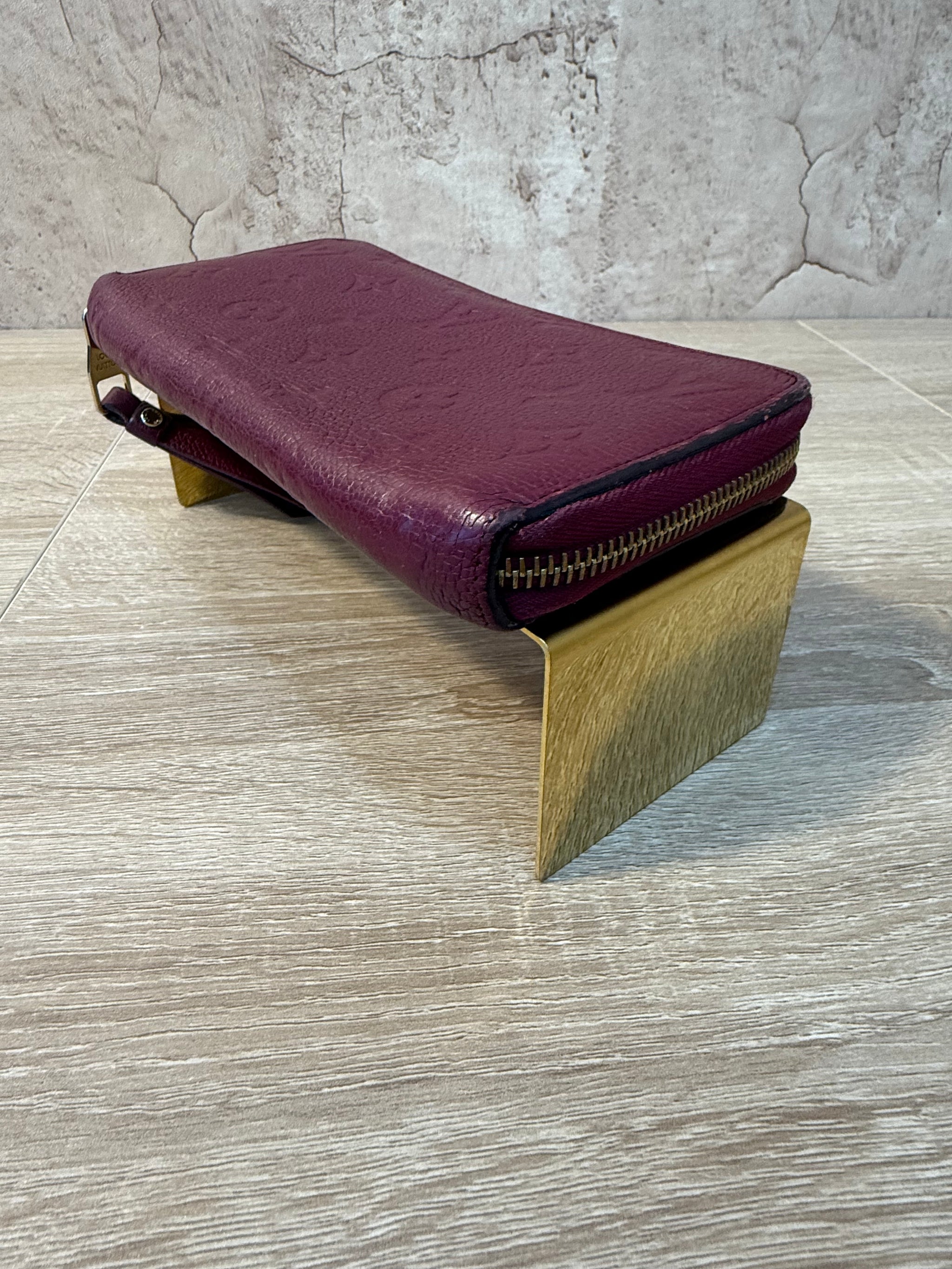 Louis Vuitton Wine Monogram Empreinte Zippy Wallet