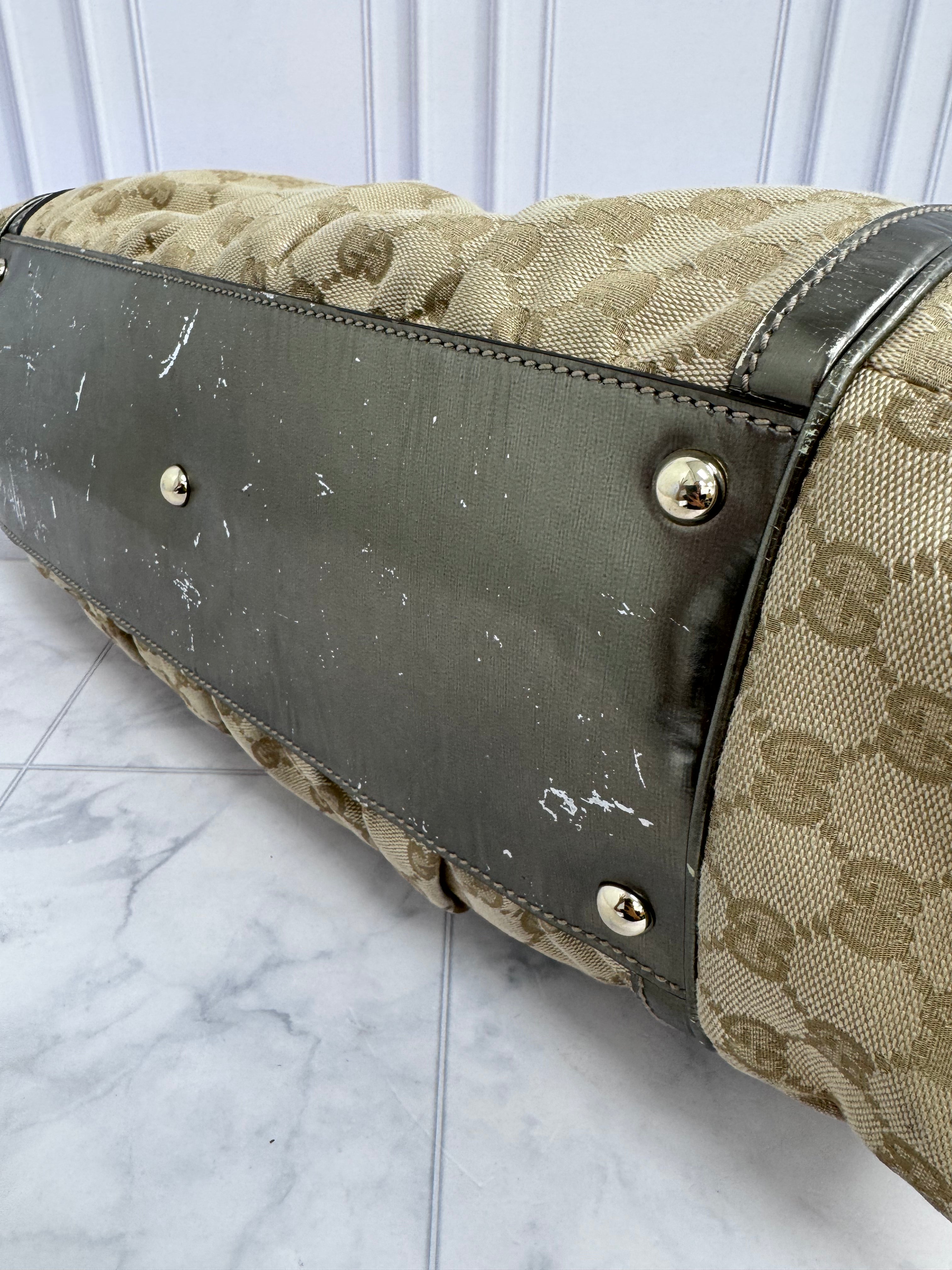 Gucci GG Canvas Pop Bamboo Large Tote Bag