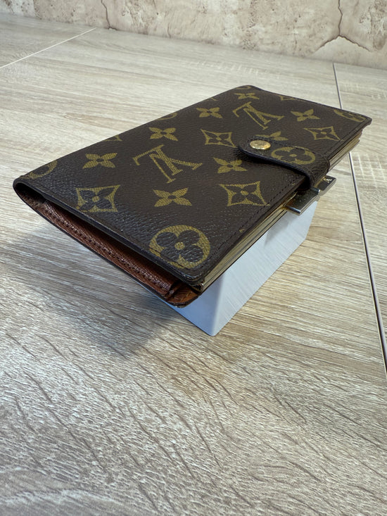 Louis Vuitton Monogram French Kisslock Clasp Wallet