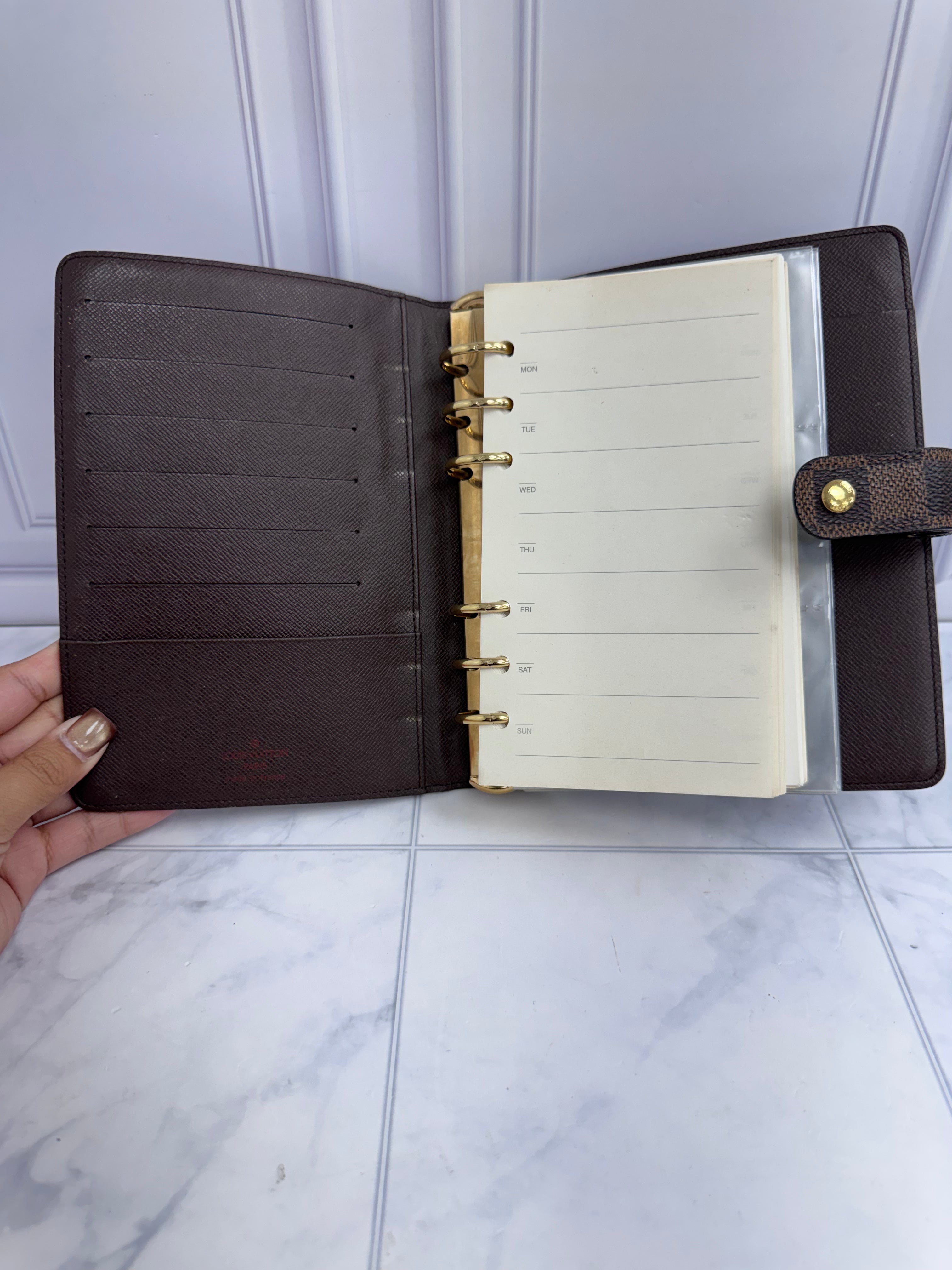 Louis Vuitton Damier Ebene Agenda MM