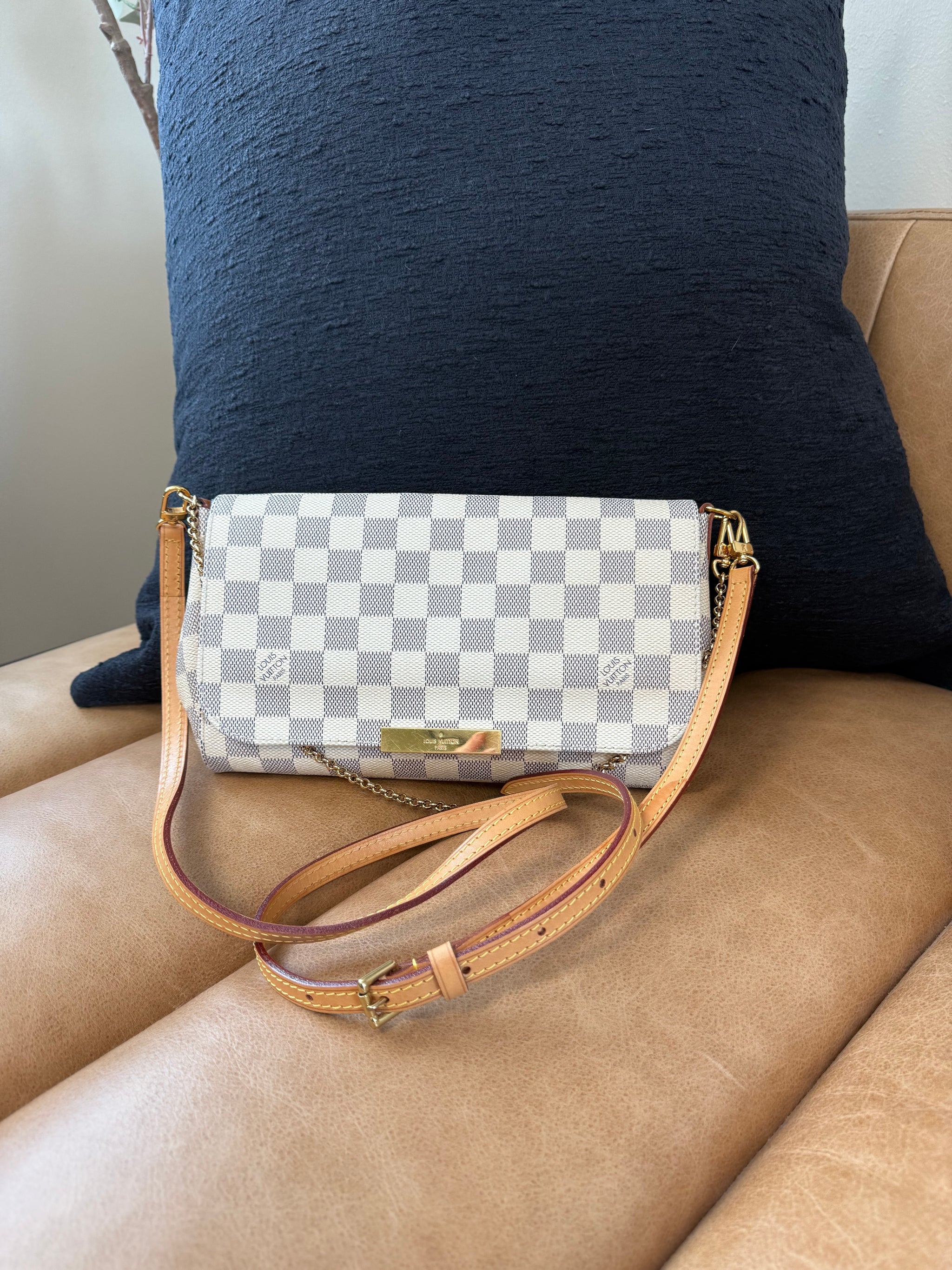 Louis Vuitton Damier Azur Favorite Crossbody Bag