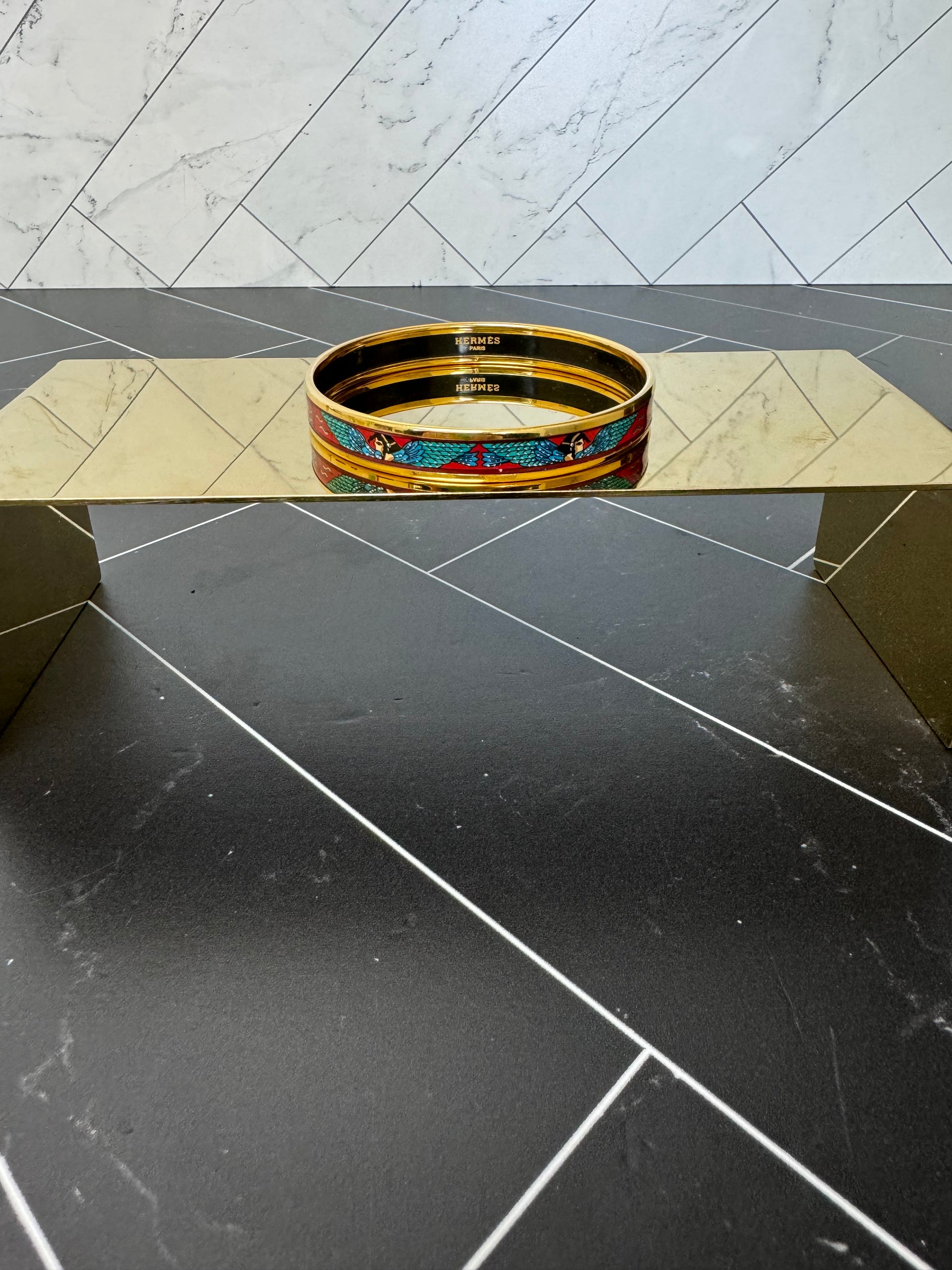 Hermes Enamel PM Cloisonné Bangle