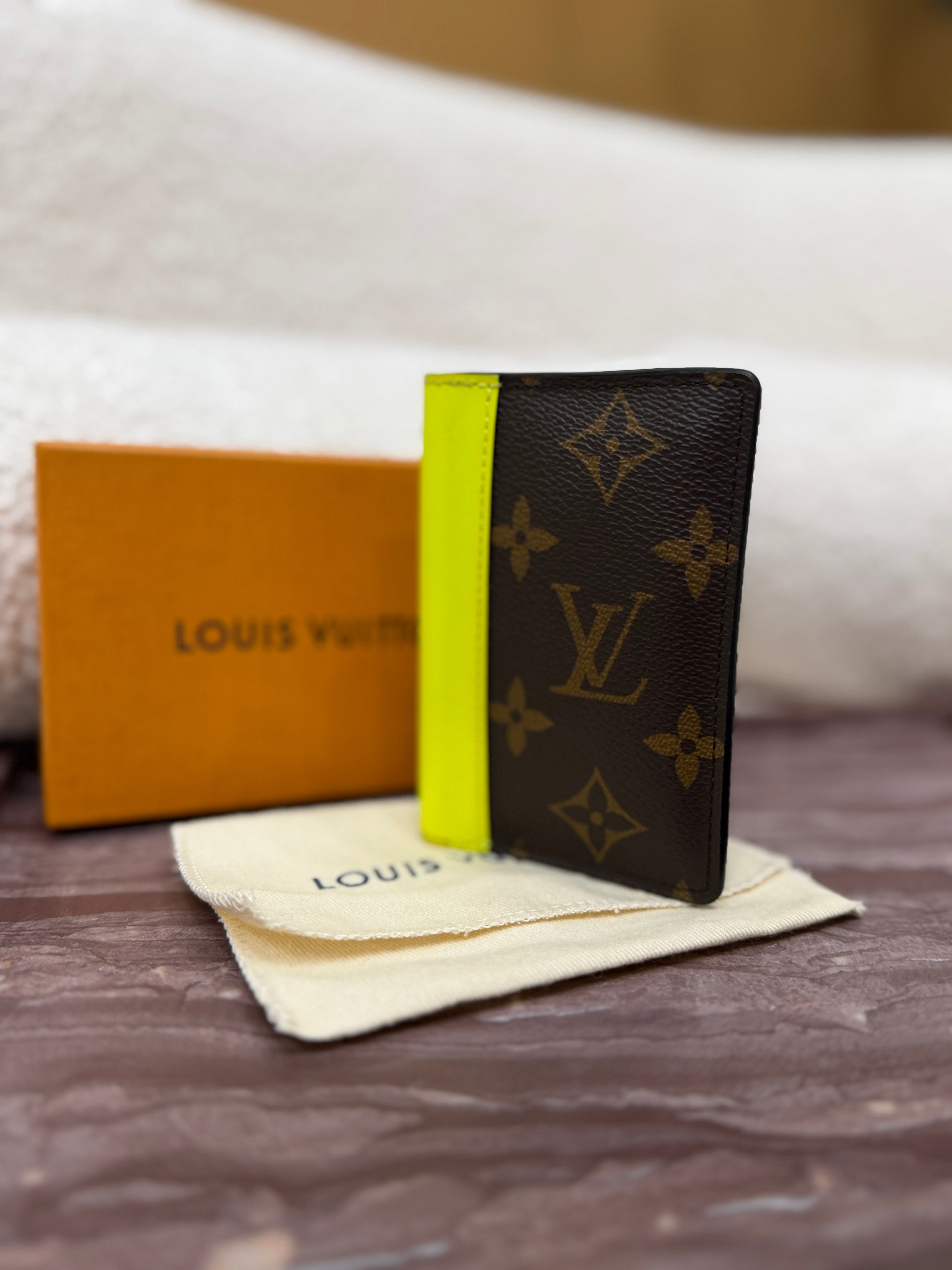 Louis Vuitton Monogram & Neon Trim Pocket Organizer