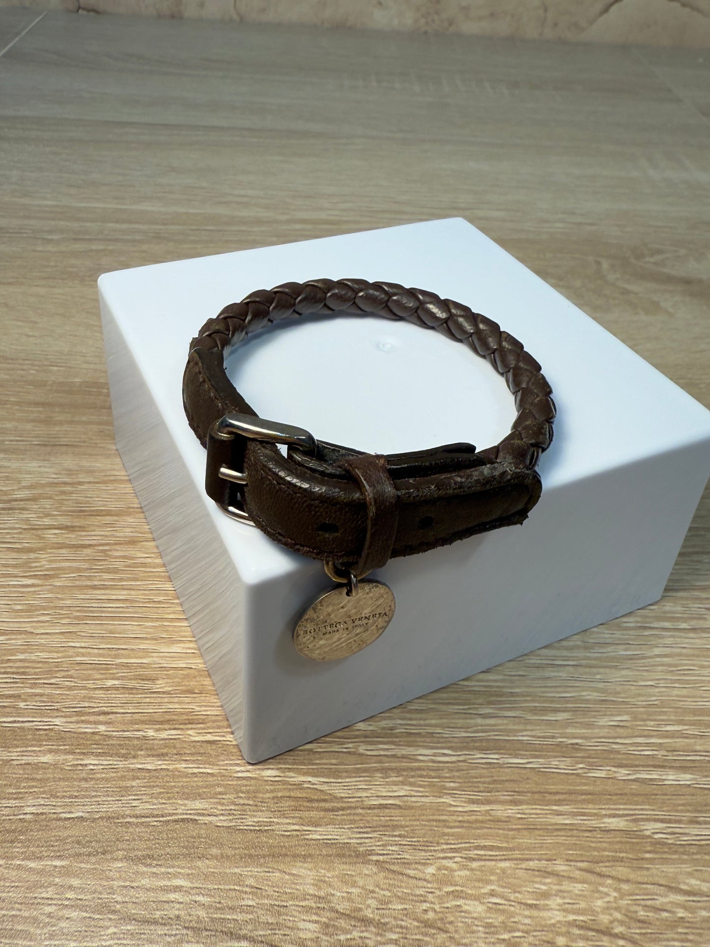 Bottega Veneta Brown Leather Bracelet