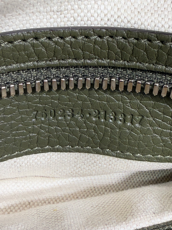 BRAND NEW- Gucci Olive Green Jumbo GG Messenger Bag