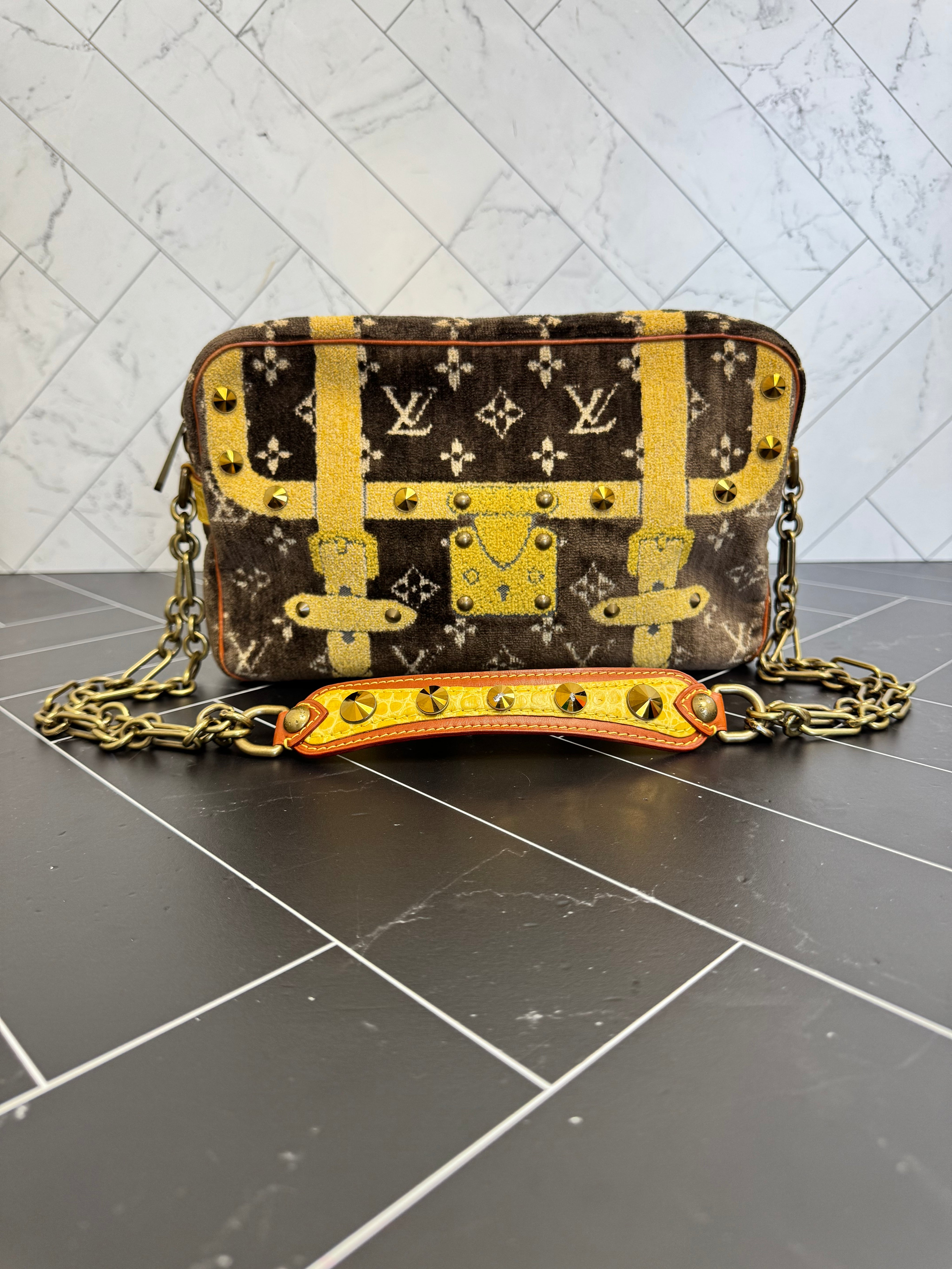 Louis Vuitton Velvet Trompe L'oeil Trocadero Shoulder Bag