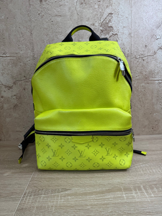 Louis Vuitton Yellow Taiga Monogram Discovery Backpack