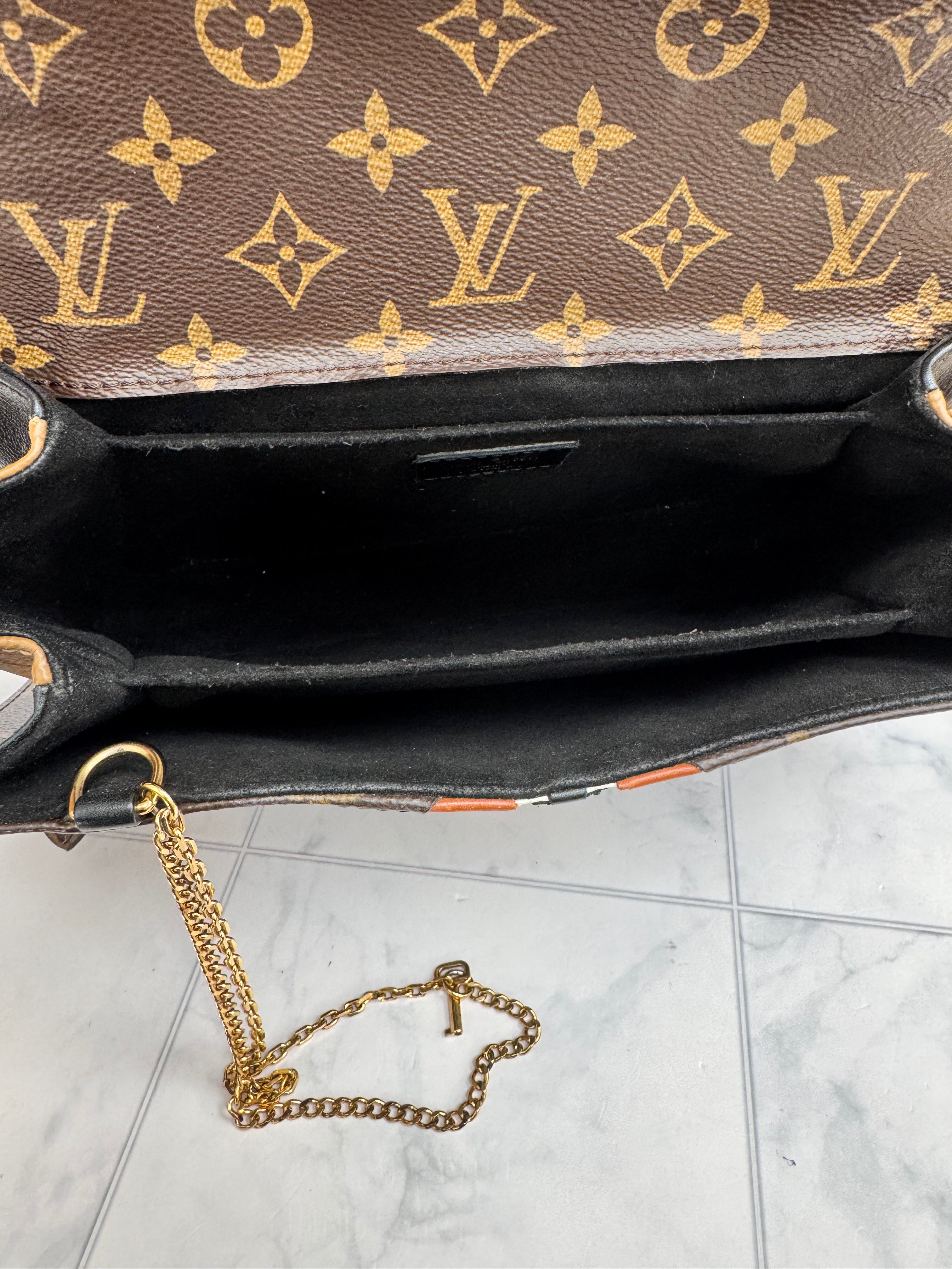 Louis Vuitton Black And Monogram Brogue Pochette Metis