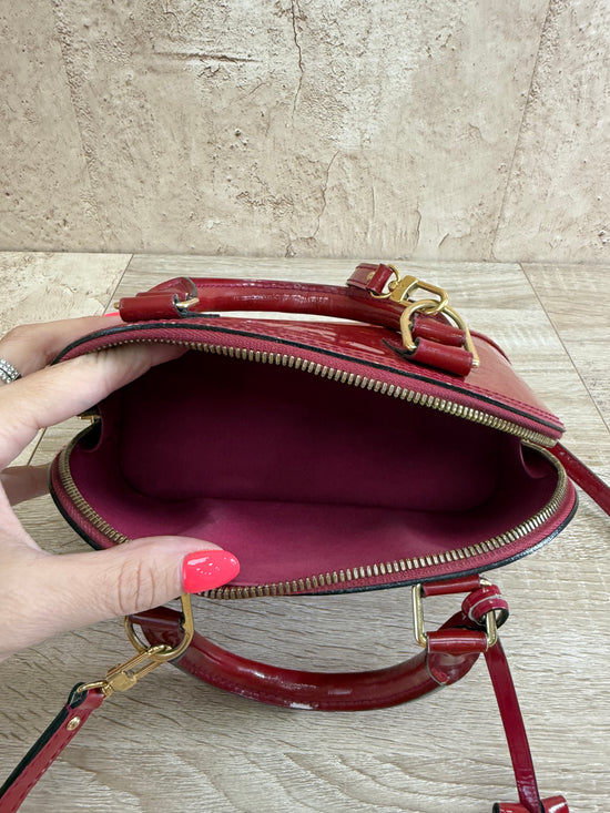 Louis Vuitton Red Vernis Patent Leather Alma BB