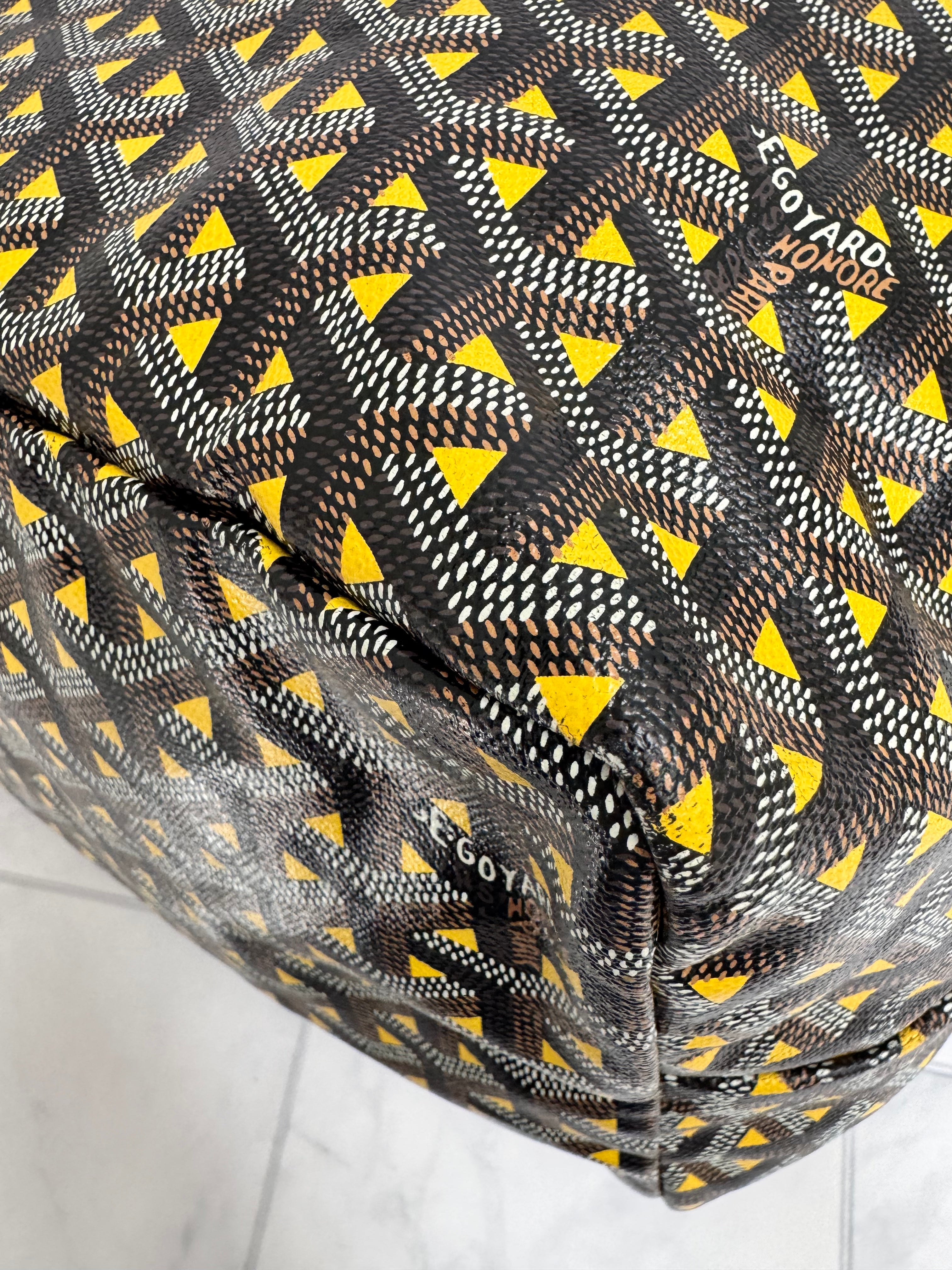 Goyard Yellow Coated Canvas Saint Louis Tote GM