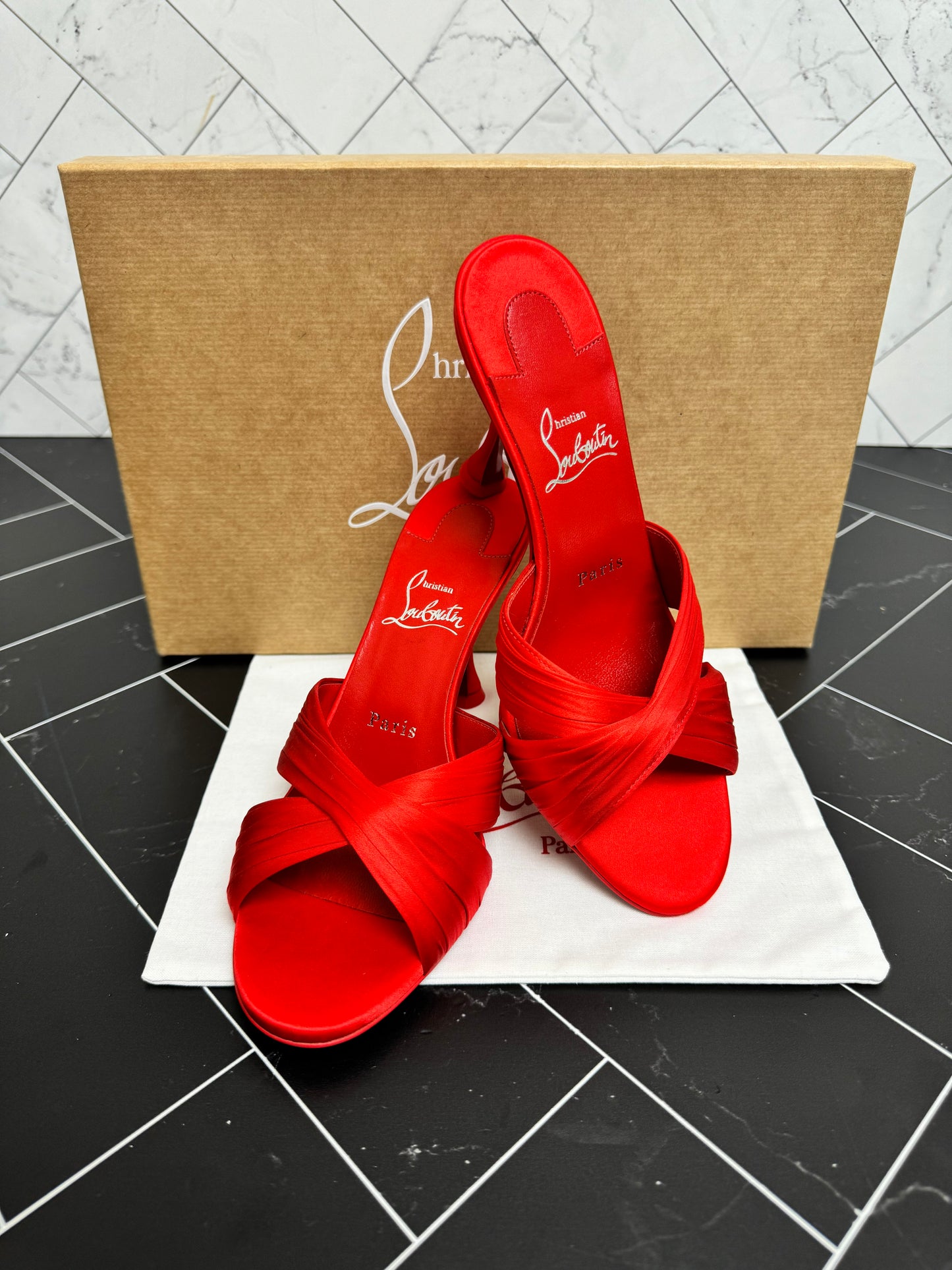 Christian Louboutin Red Nicol Is Back Size 38