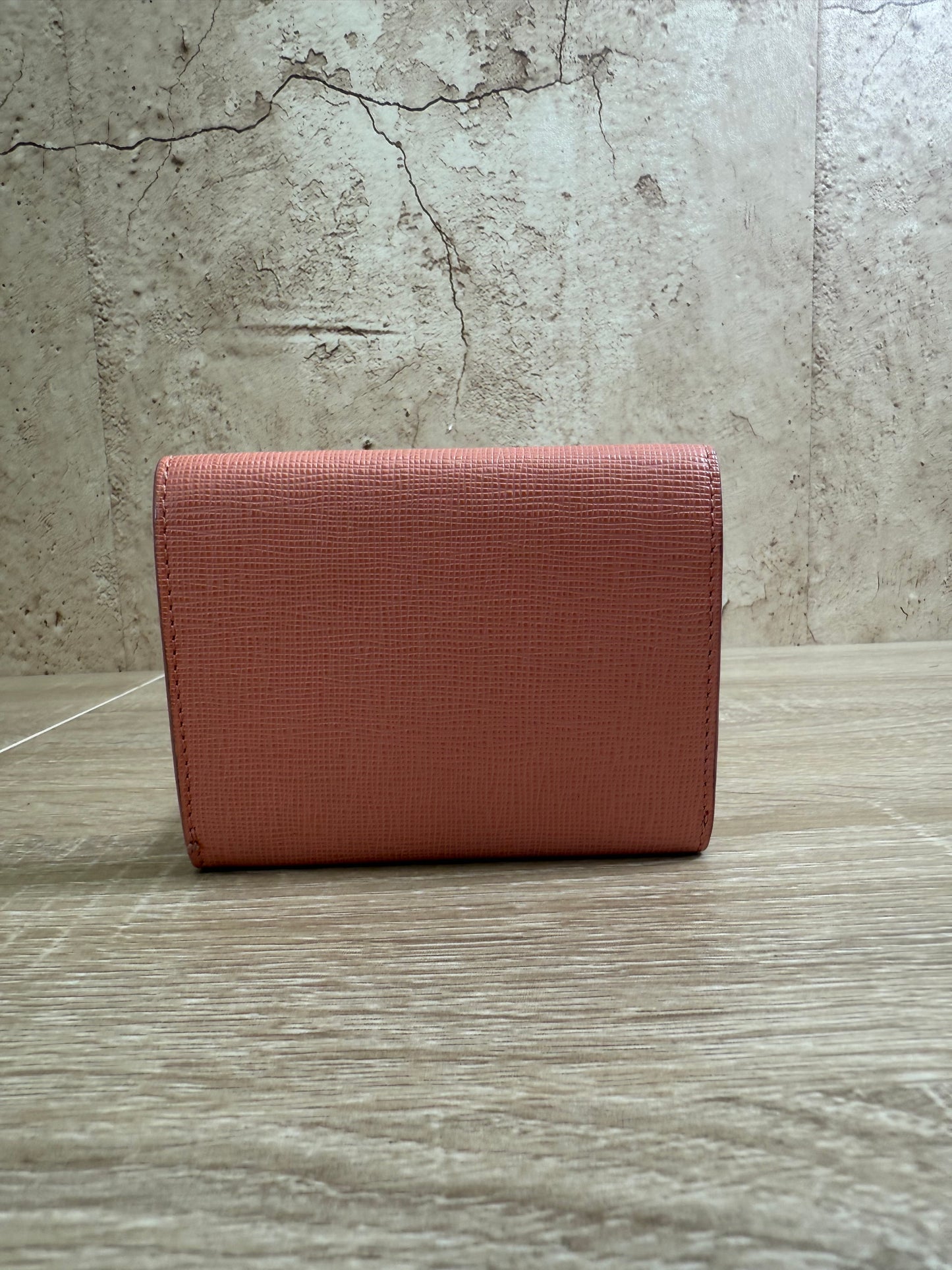 Fendi Pink Leather Card Case