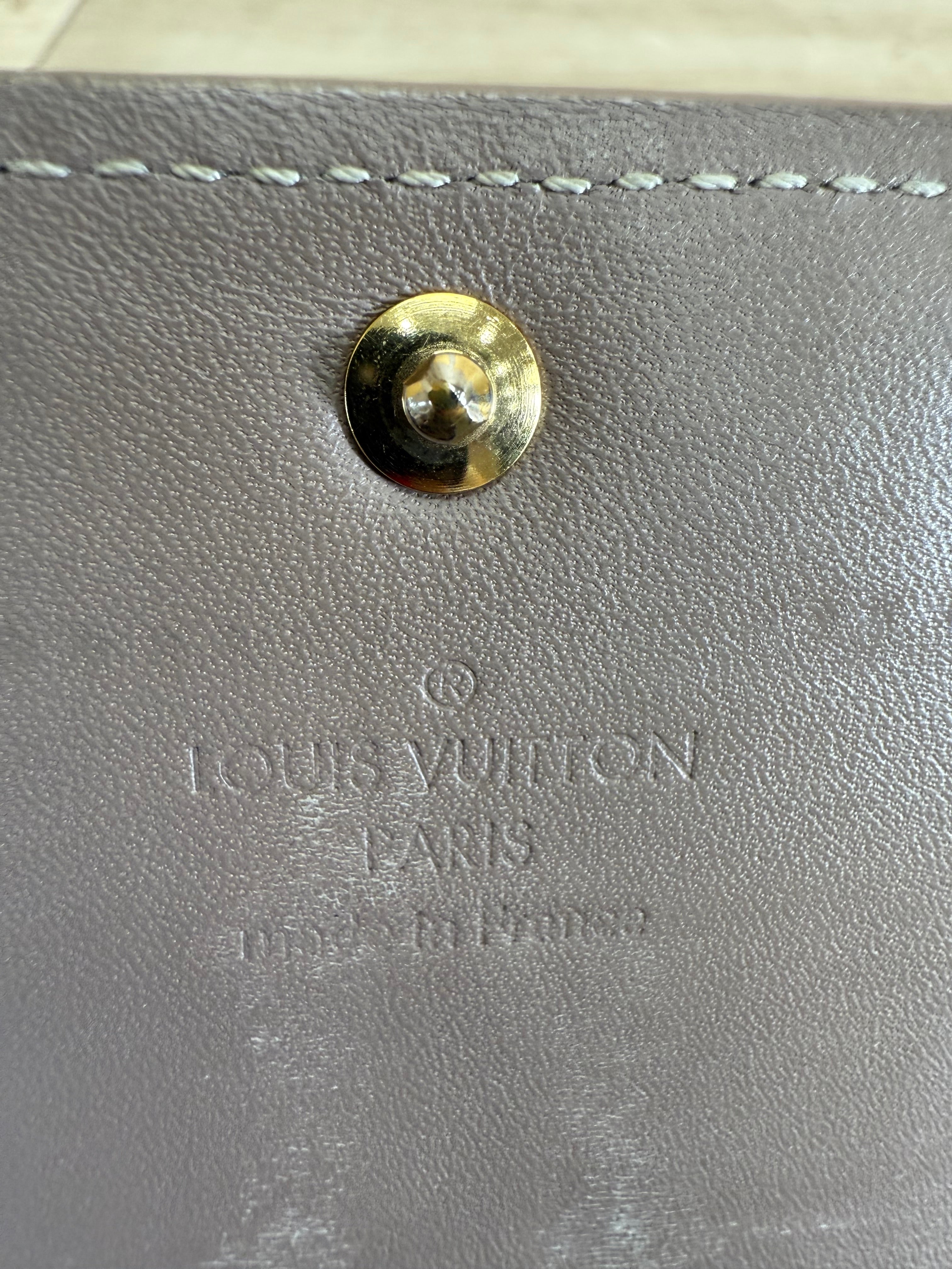 Louis Vuitton Gold Vernis Sarah Wallet