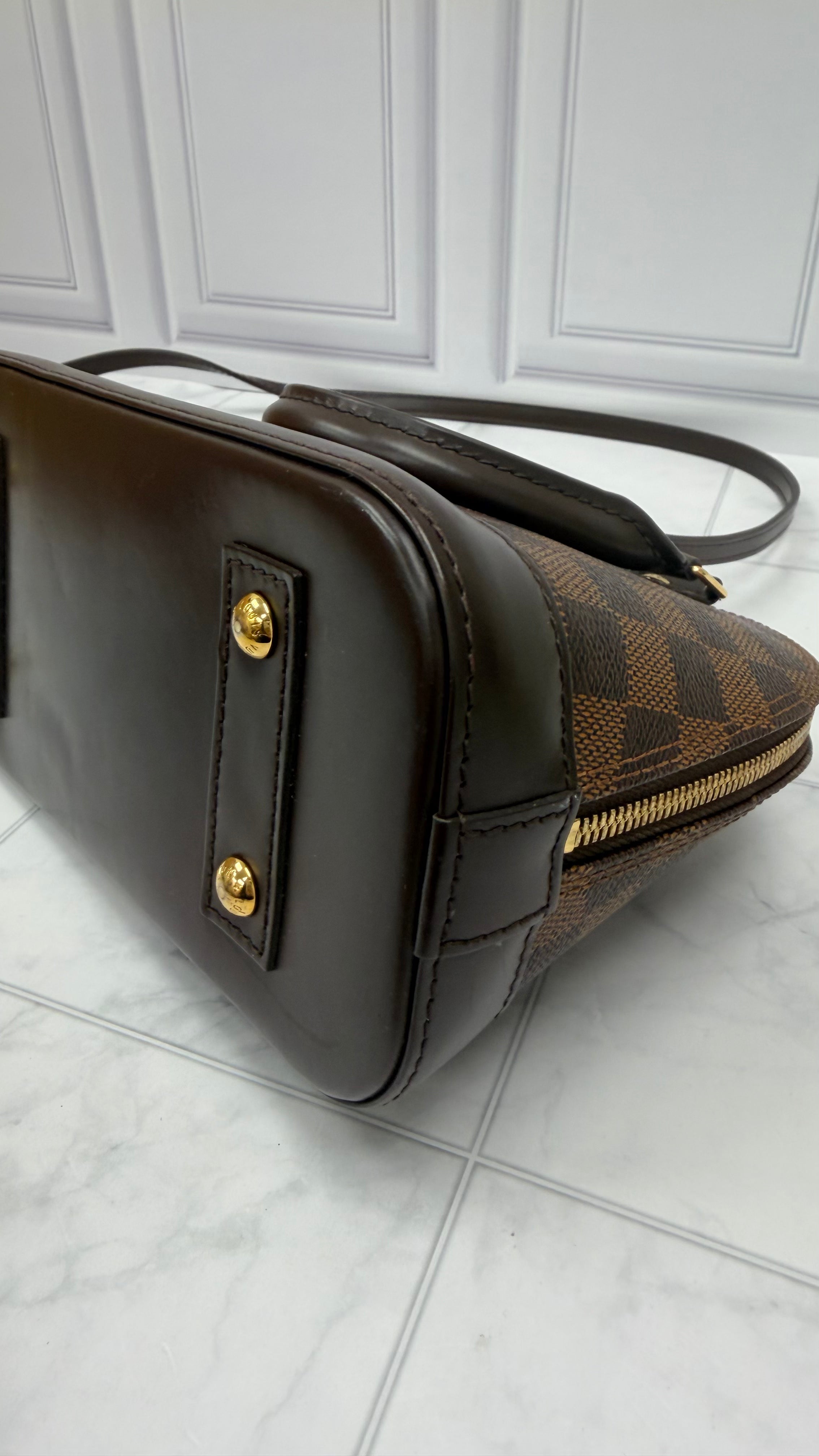 *DONS DROP* Louis Vuitton Damier Ebène Alma BB Handbag