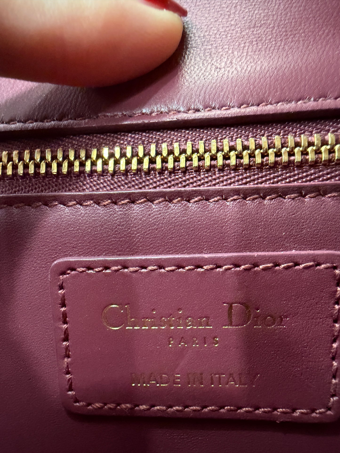 Christian Dior Dark Mauve 30 Montaigne Shoulder Bag
