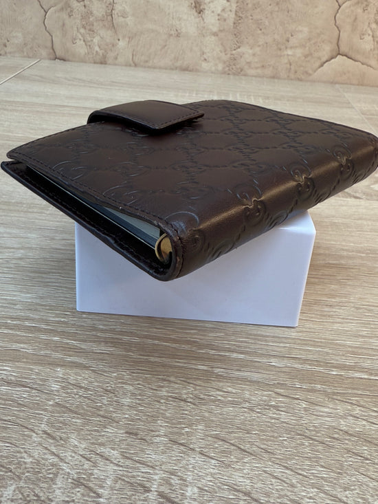 Gucci Brown Guccissima Leather Passport Agenda