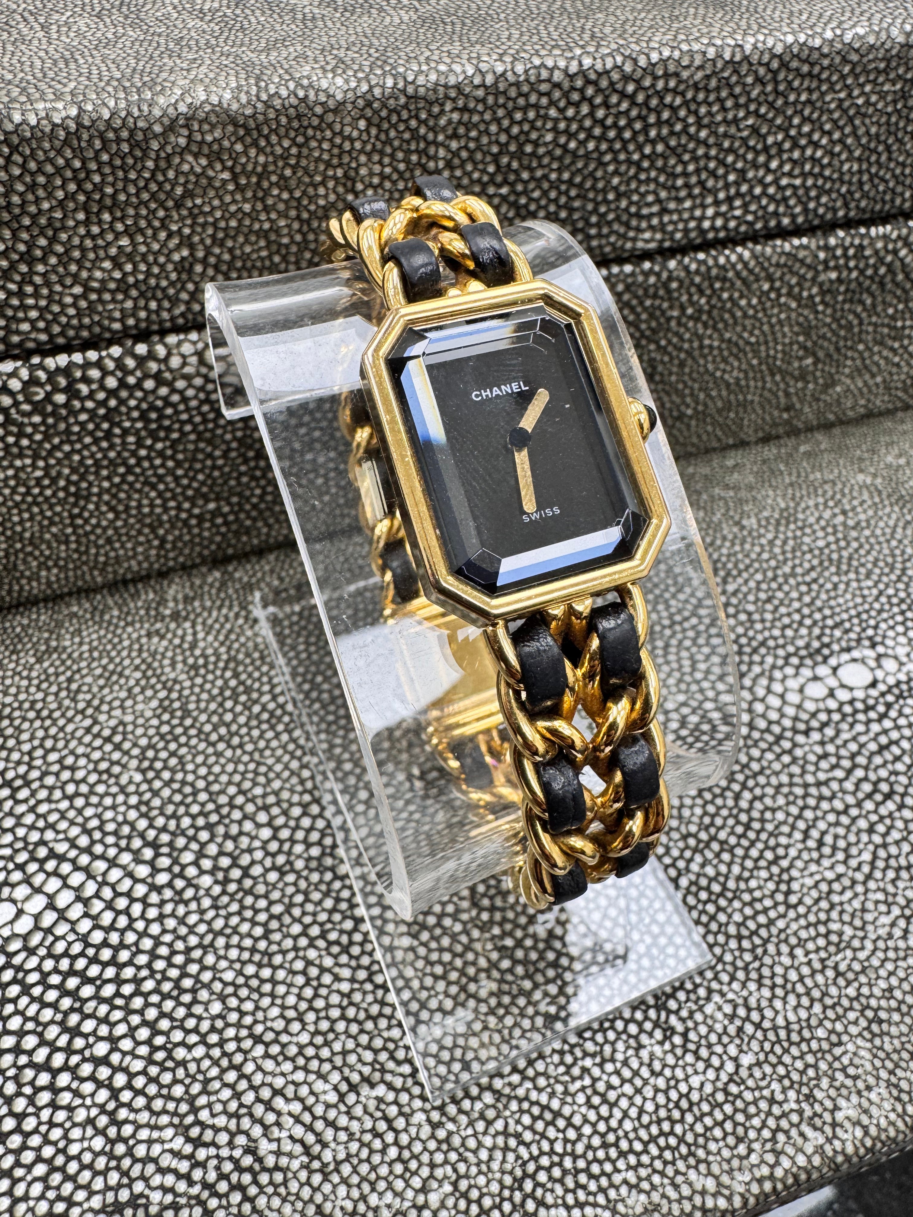 Chanel Gold And Black Premiere Watch