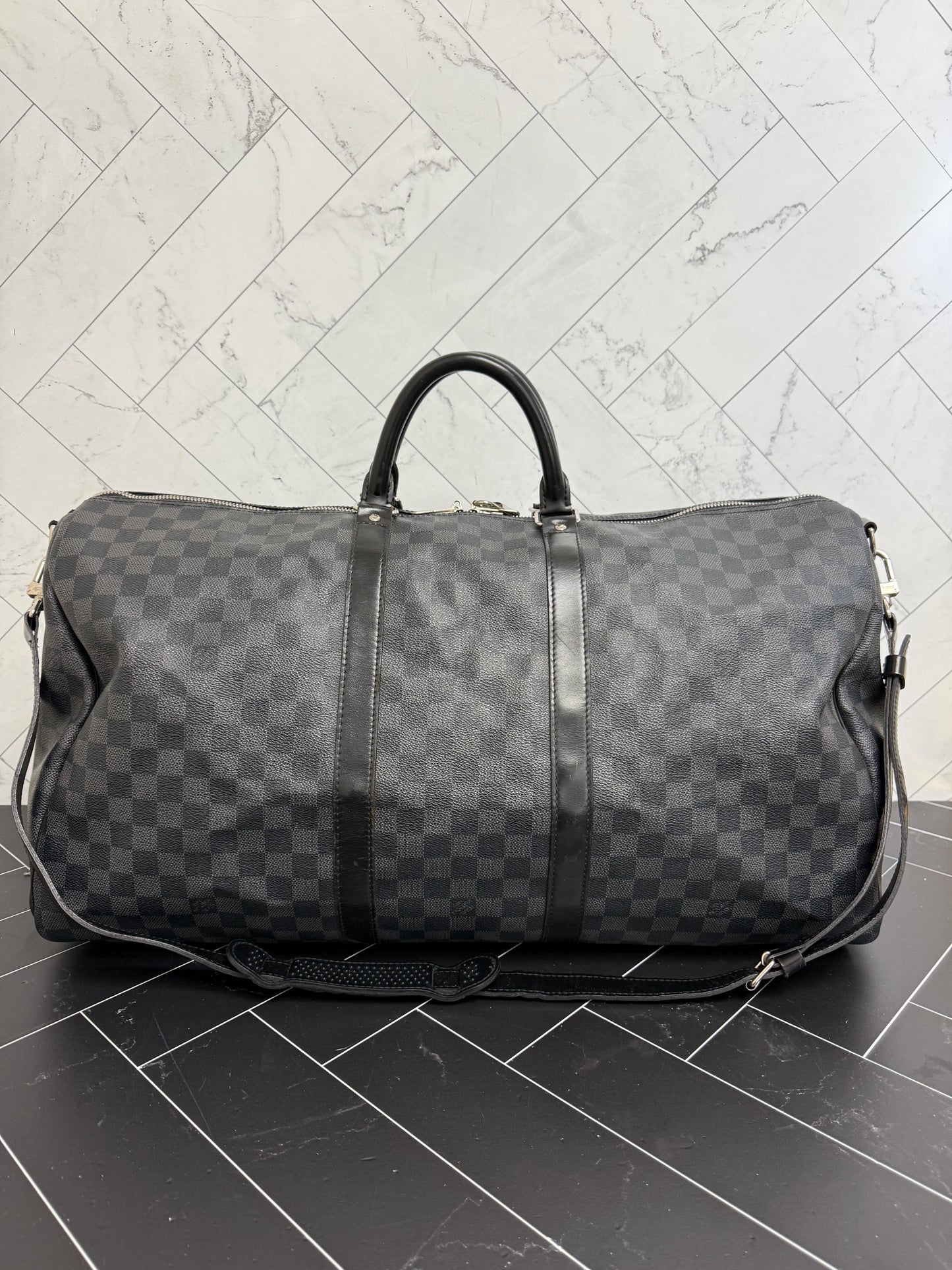 Louis Vuitton Damier Graphite  Keepall 55 Bandouliere