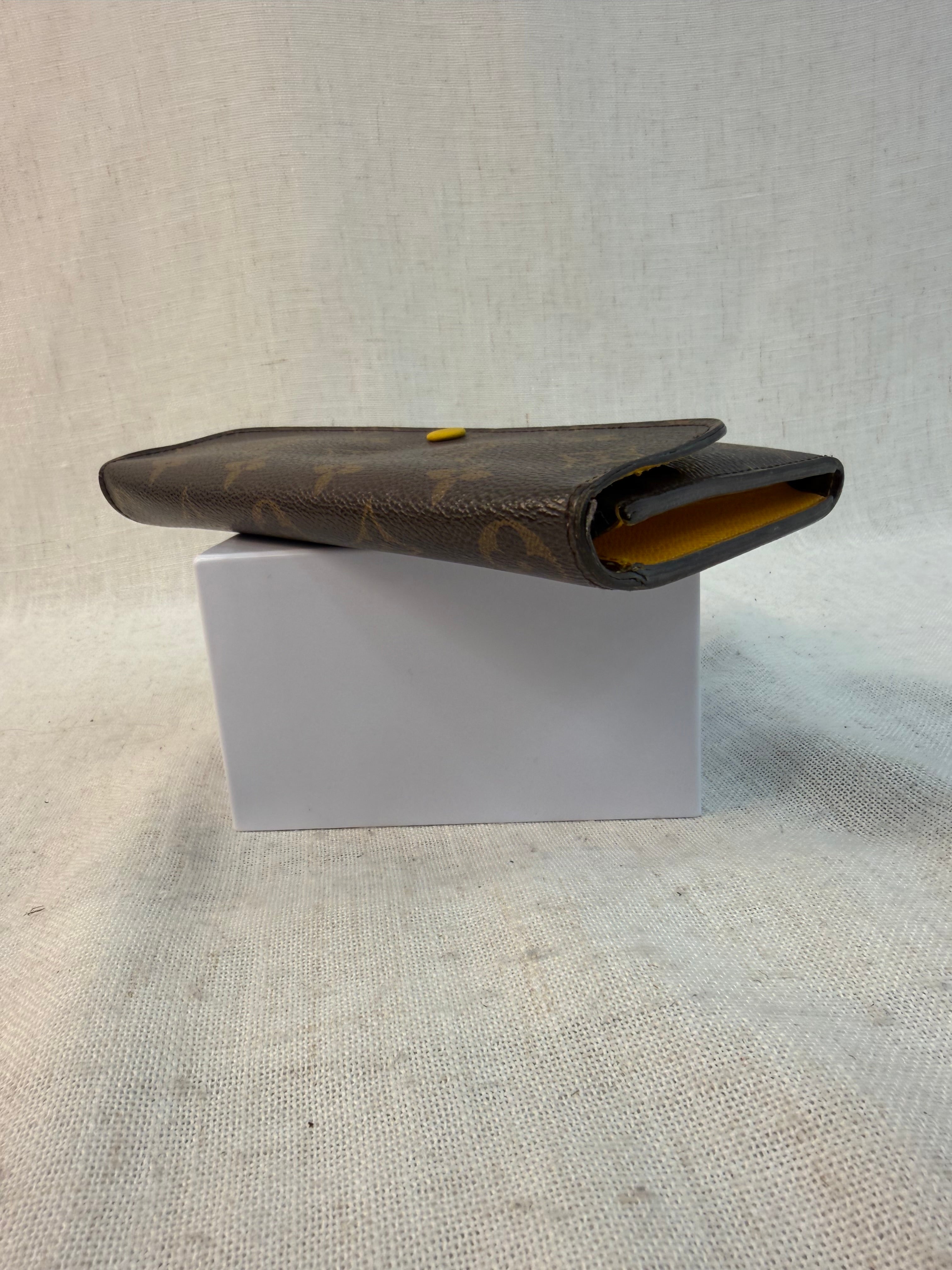 Louis Vuitton Monogram & Yellow Emilie Wallet