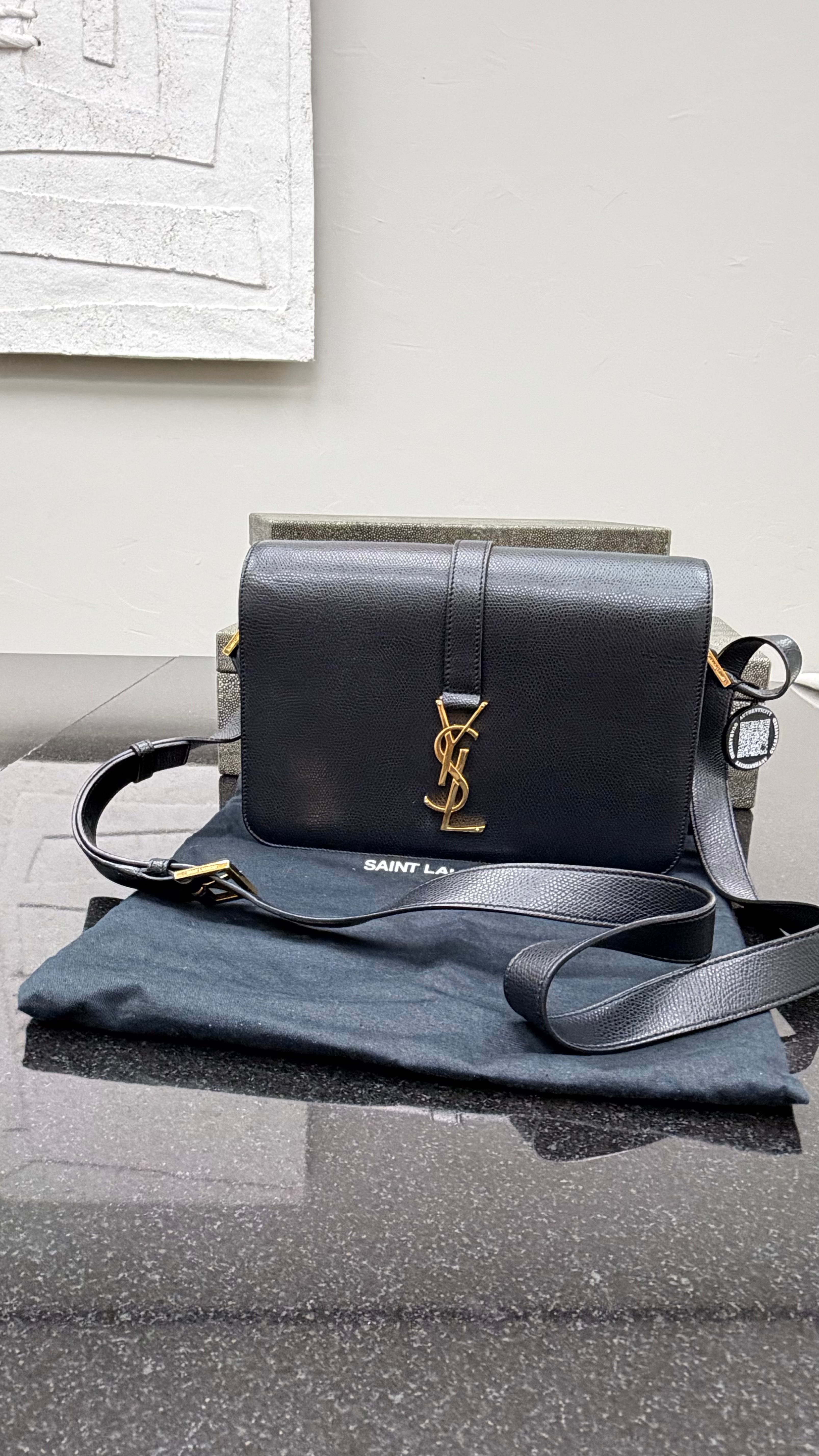 *DONS DROP* Saint Laurent YSL Pebbled Leather Medium Universite Crossbody