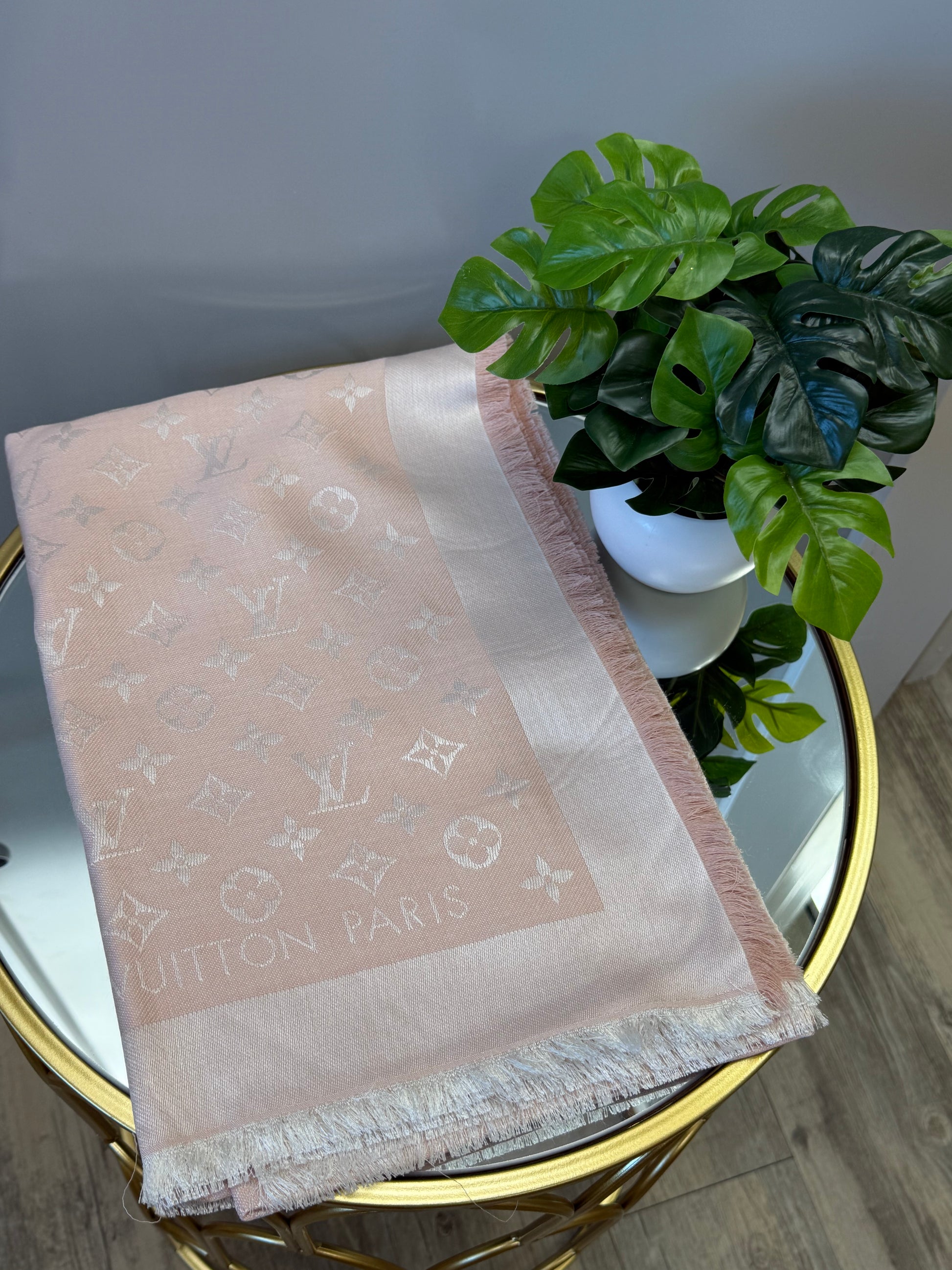 BRAND NEW- Louis Vuitton Light Pink Shawl/Scarf