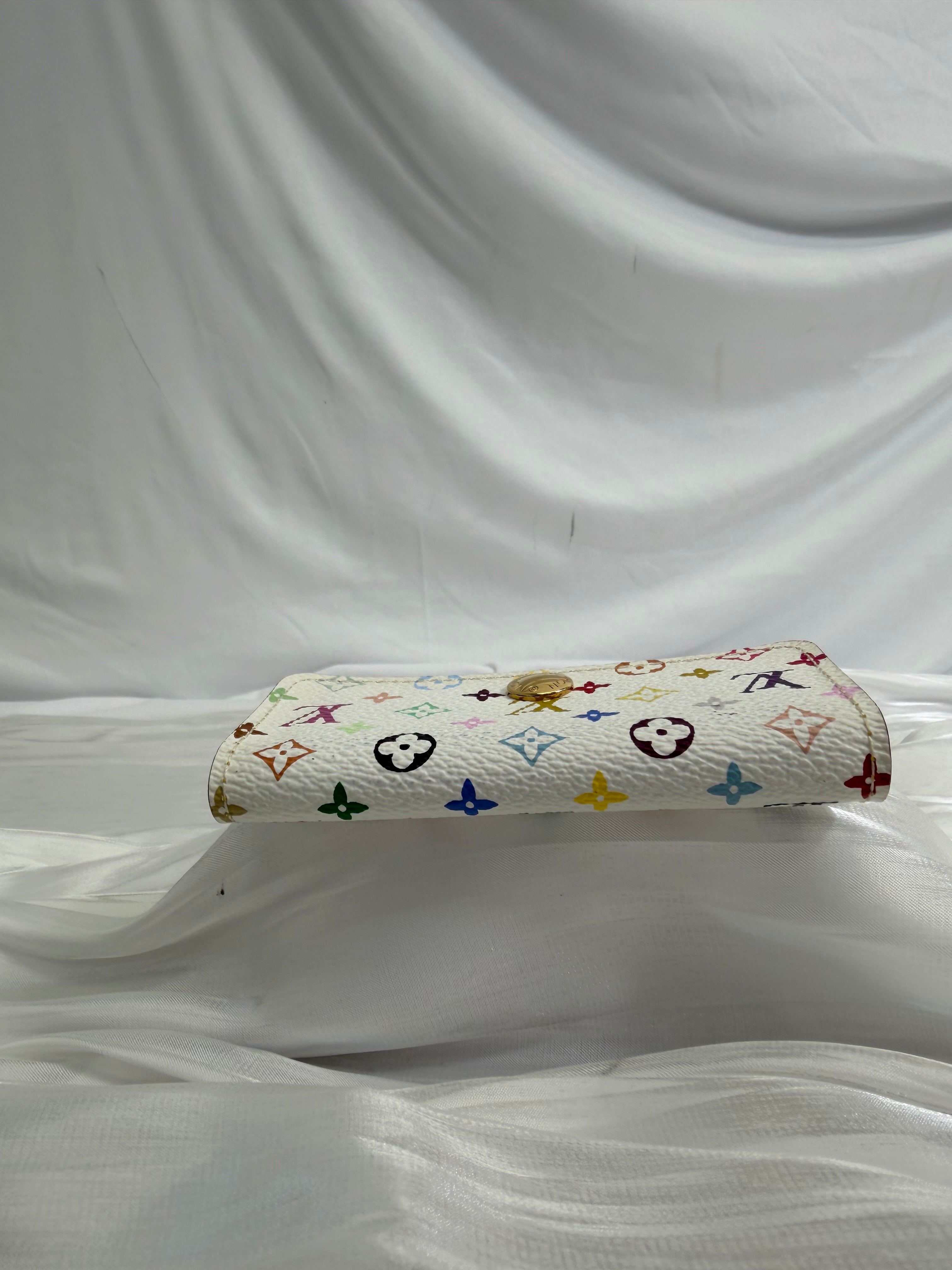 Louis Vuitton White Multicolore 4 Key Ring Holder