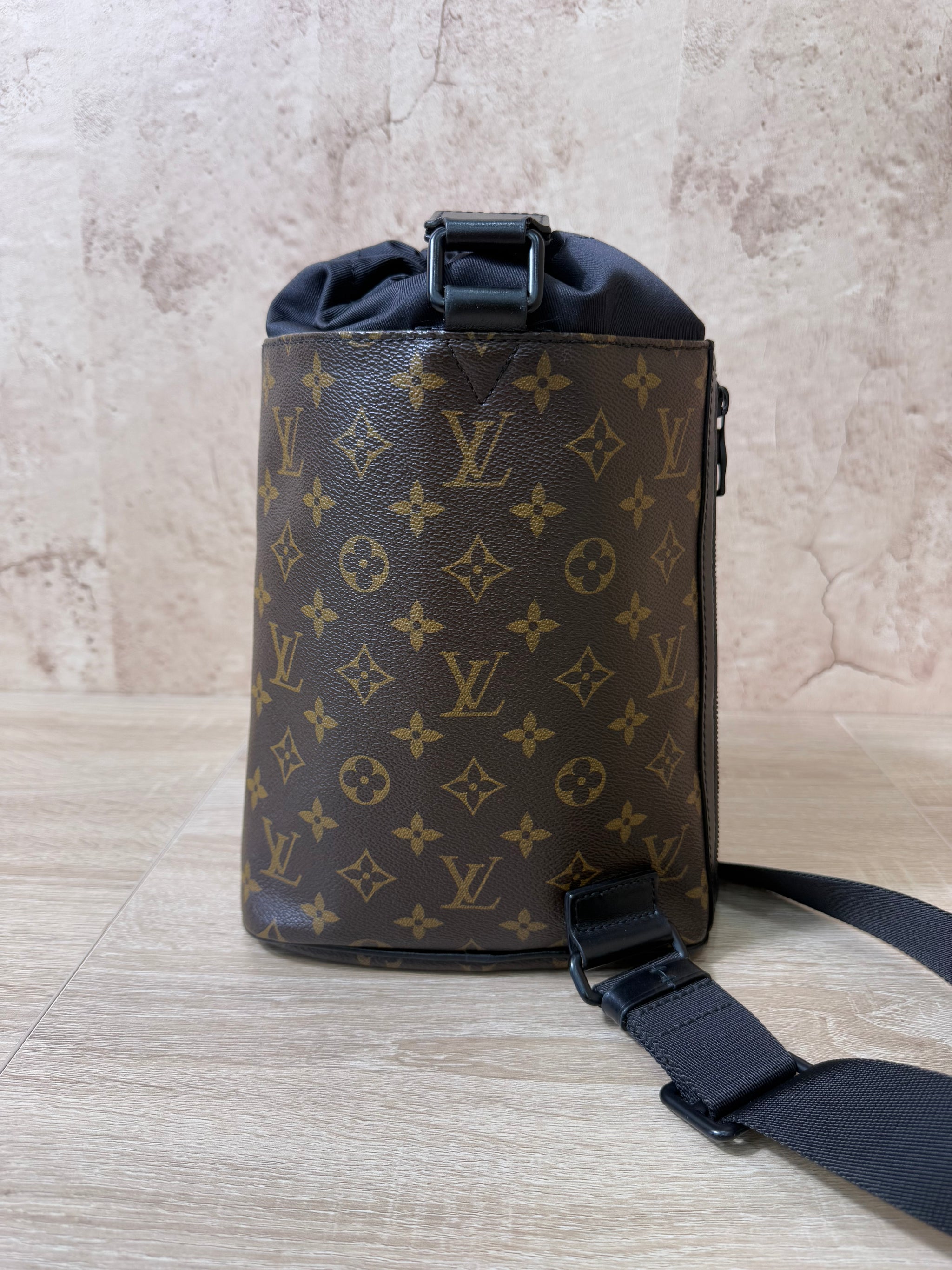 Louis Vuitton Limited Edition Logo Story Monogram Chalk Sling Bag