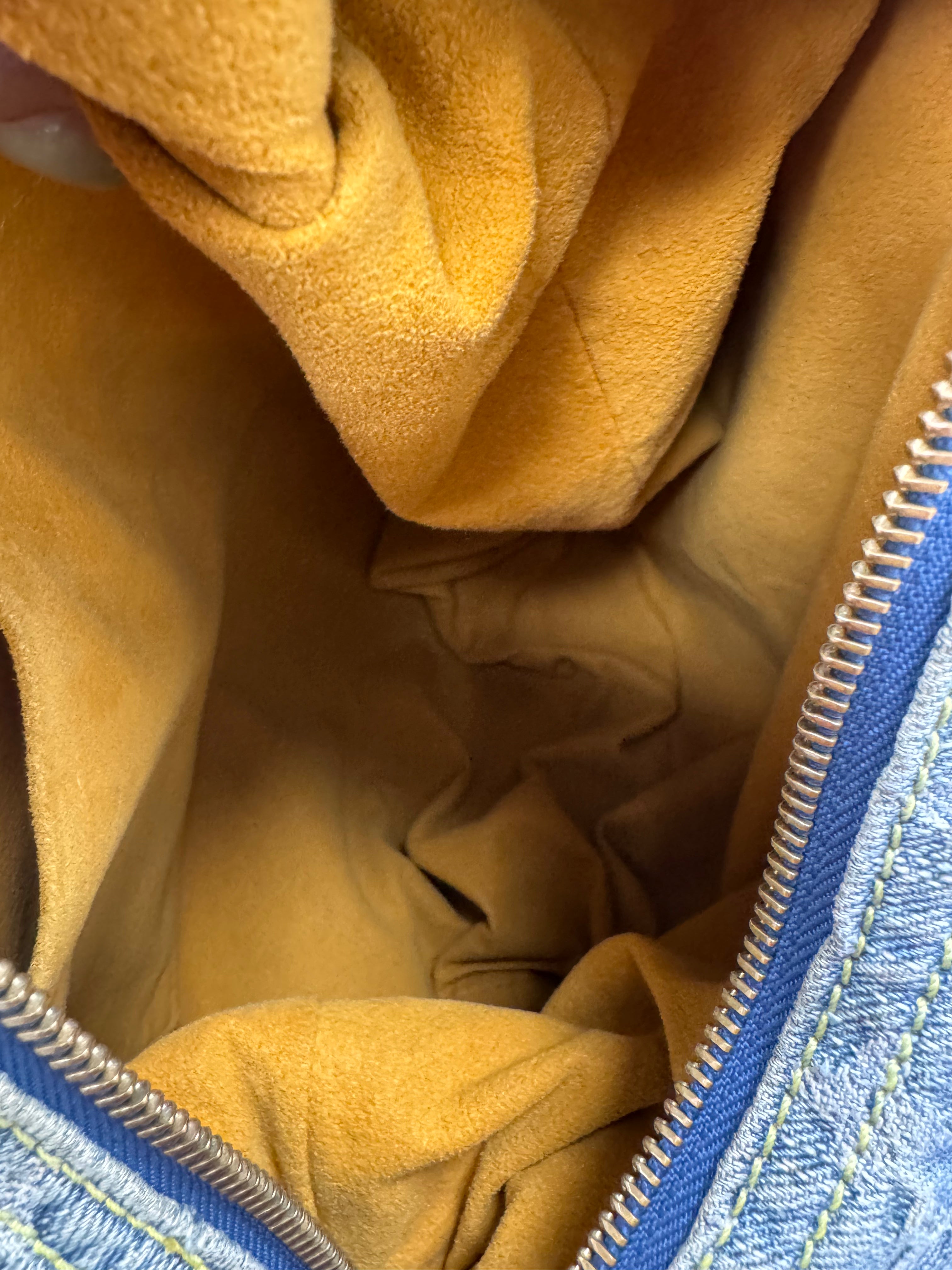 Louis Vuitton Blue Denim Monogram Baggy GM Shoulder Bag