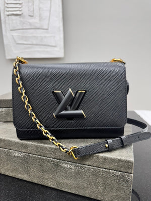 *DONS DROP* LIKE NEW - Louis Vuitton Black Epi Leather Twist MM Shoulder Bag